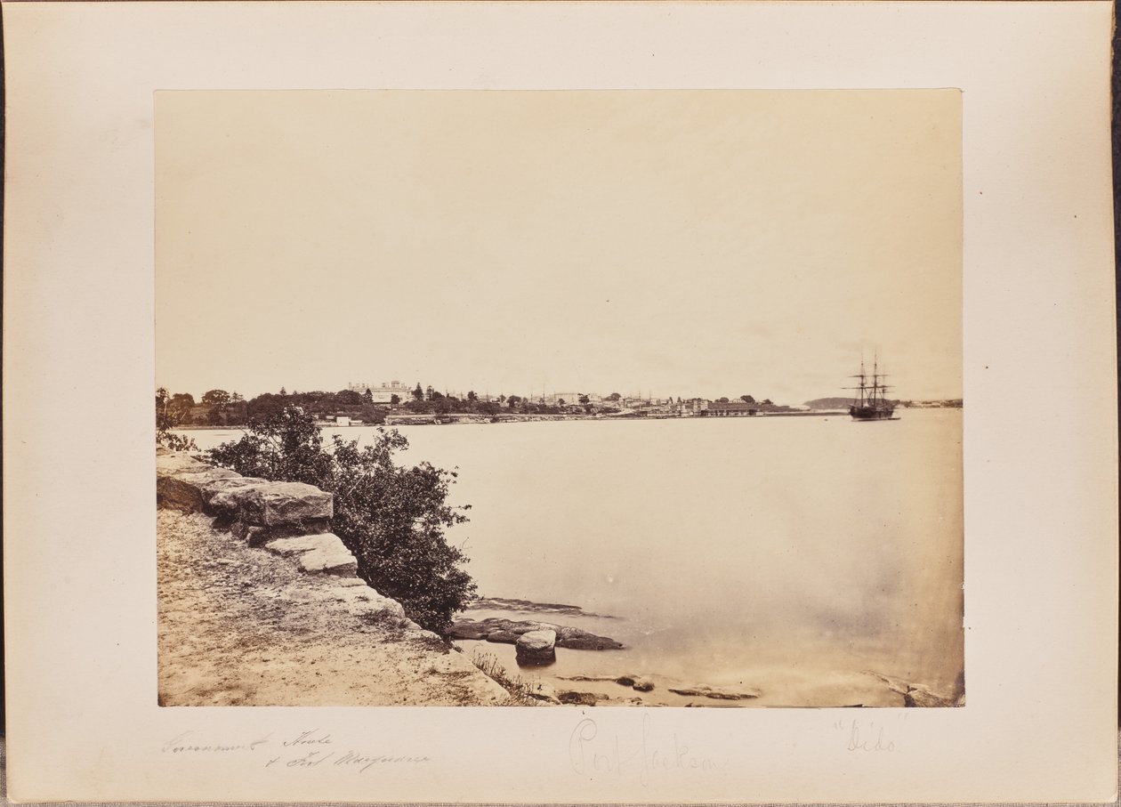 Government House i Fort Macquarie autorstwa Unknown artist