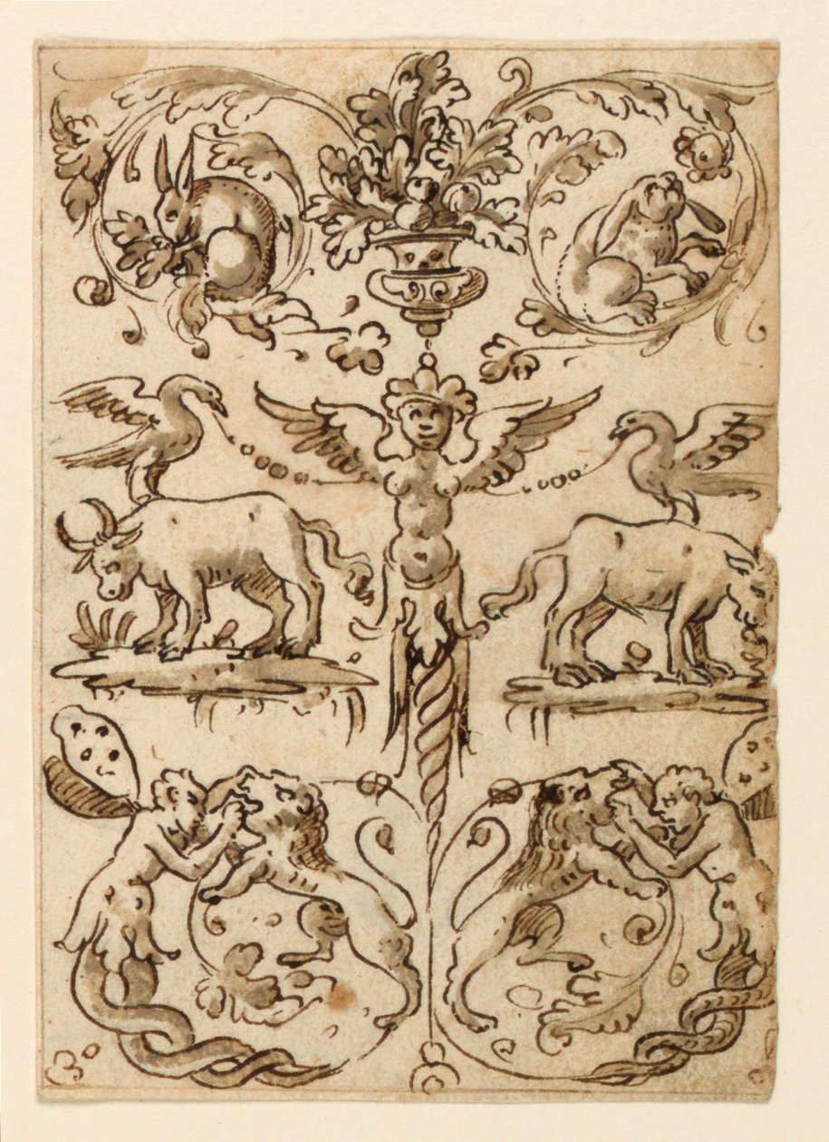 Panel groteskowy autorstwa Unknown artist