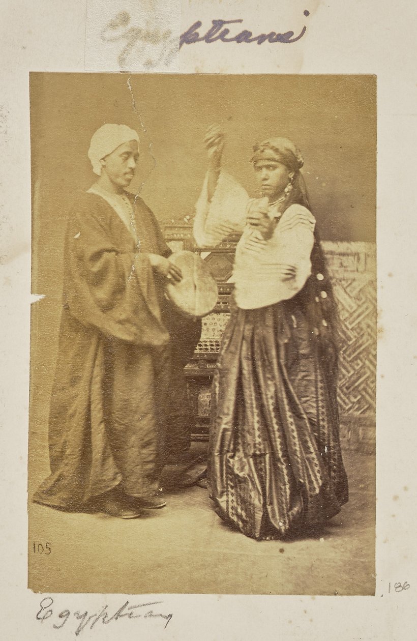 [Portret grupowy muzyka i tancerza]. autorstwa Unknown artist