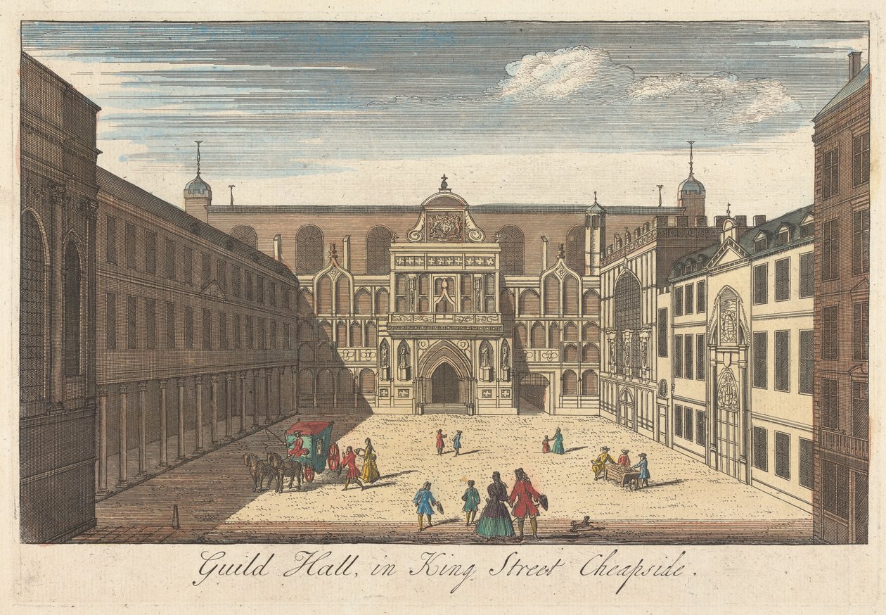 Guild Hall na King Street, Cheapside autorstwa Unknown artist
