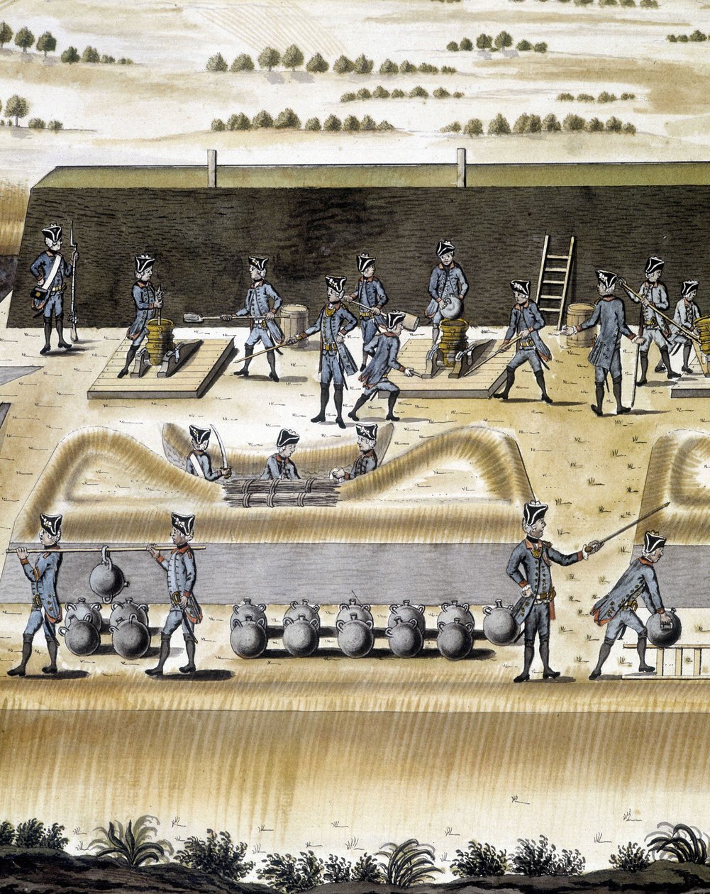 Kanonierzy przy pracy - w „Traktacie artyleryjskim”, François Lingier, Strasburg autorstwa Unknown artist