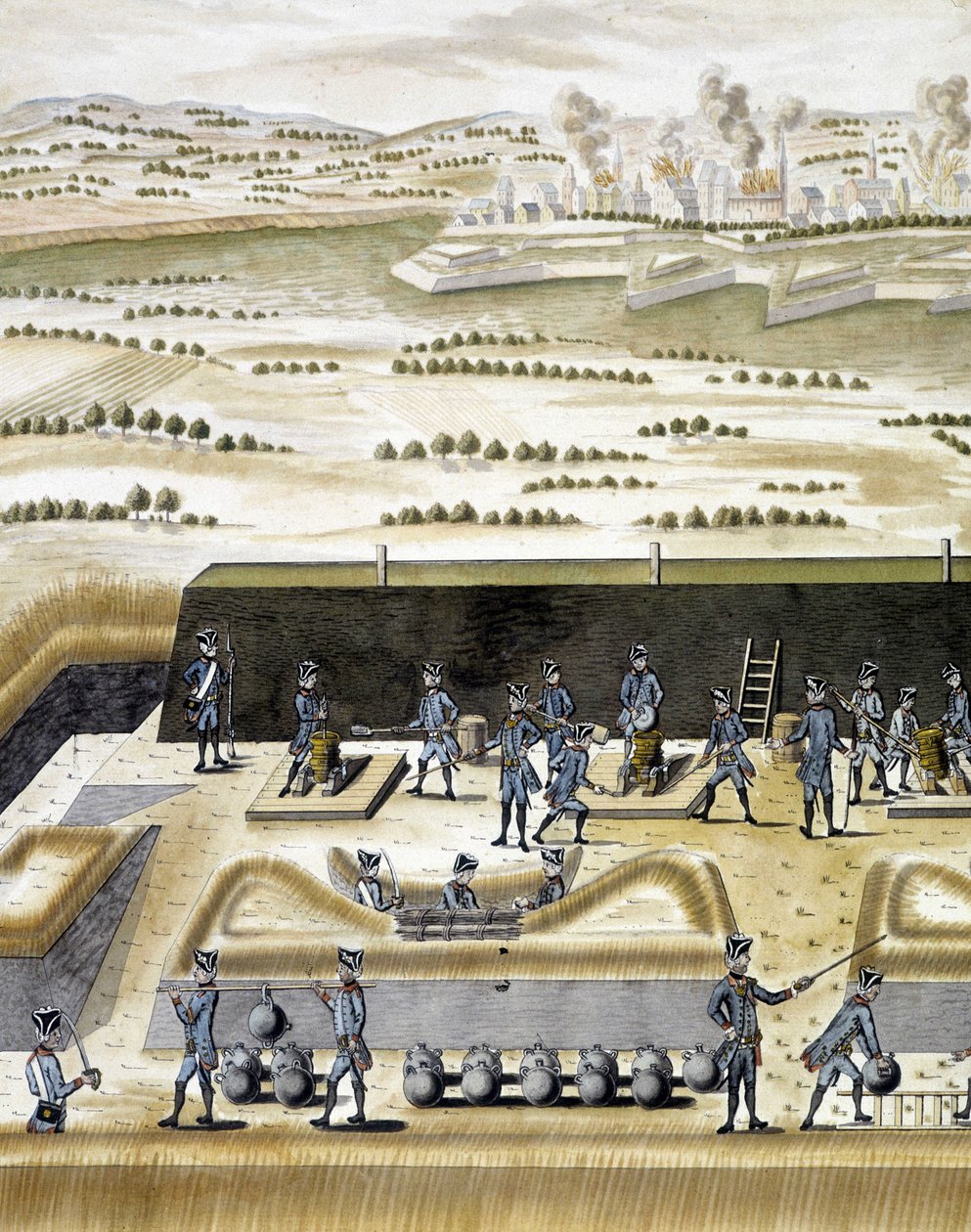 Kanonierzy przy pracy - w „Traktacie artyleryjskim”, François Lingier, Strasburg autorstwa Unknown artist