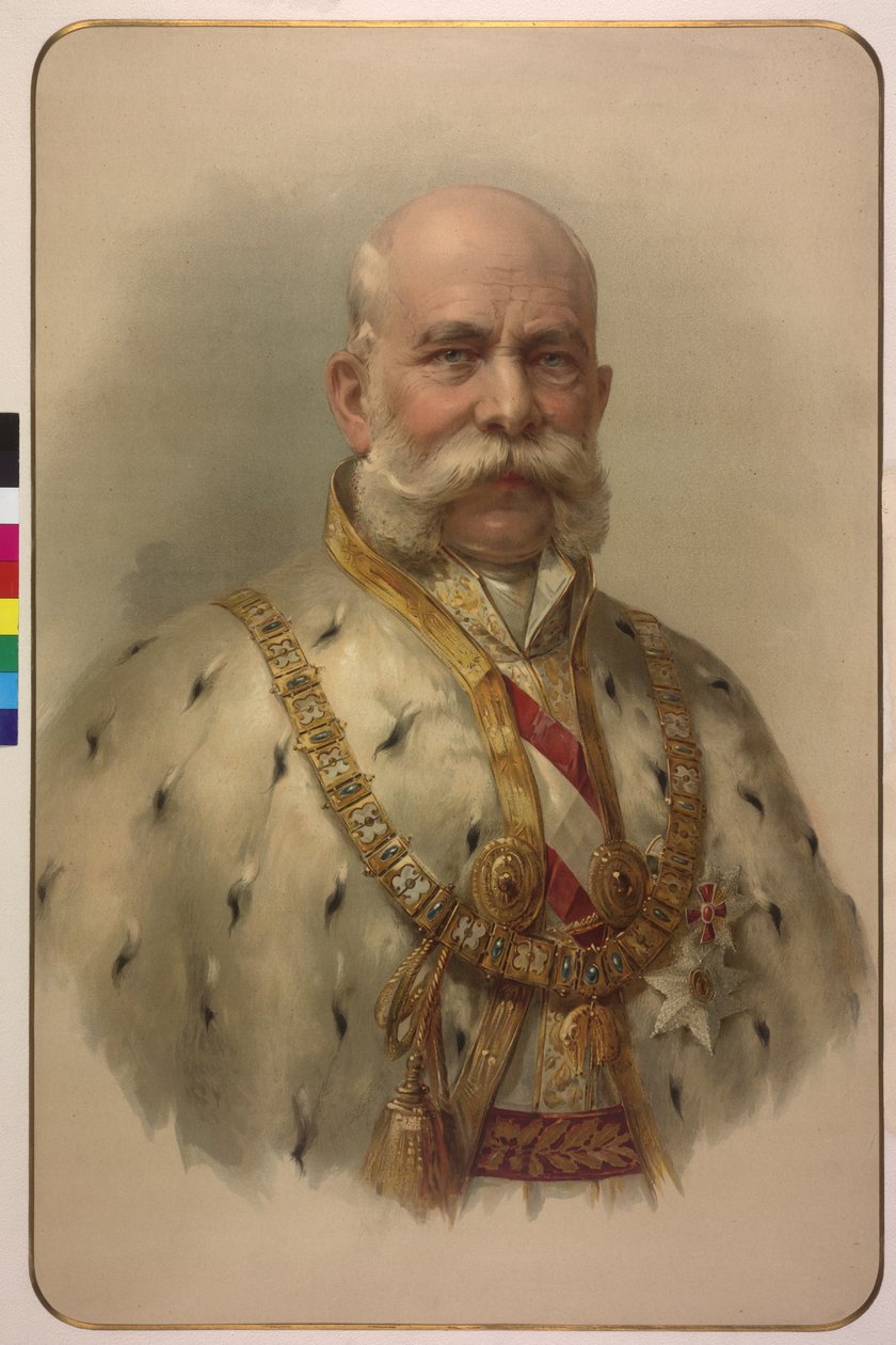 Półdługi cesarz Franciszek Józef I w szacie z polaru autorstwa Unknown artist