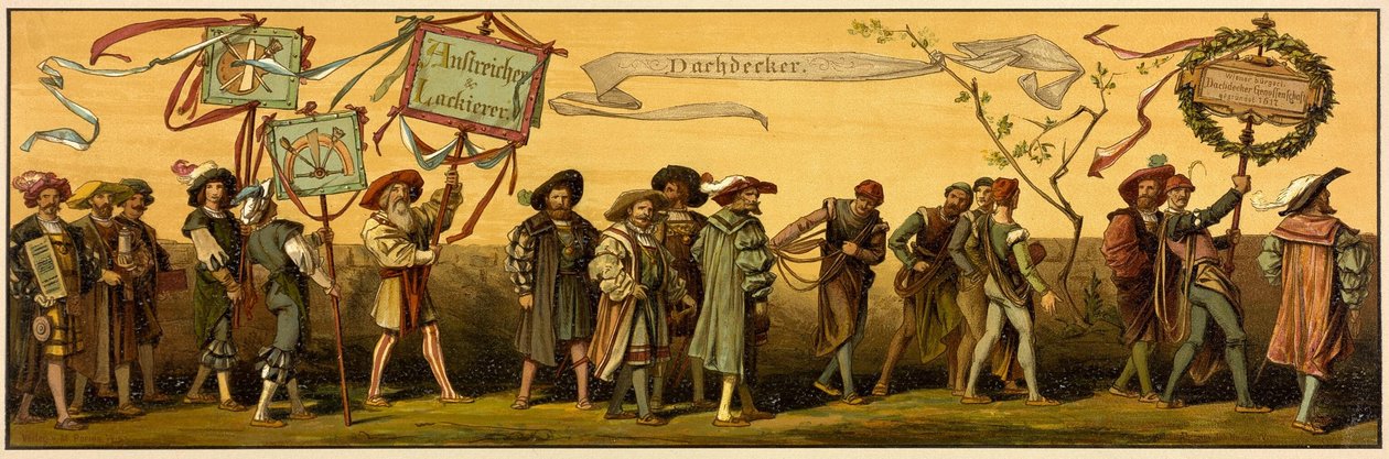Hans Makarts procesja miasta Wiedeń autorstwa Unknown artist