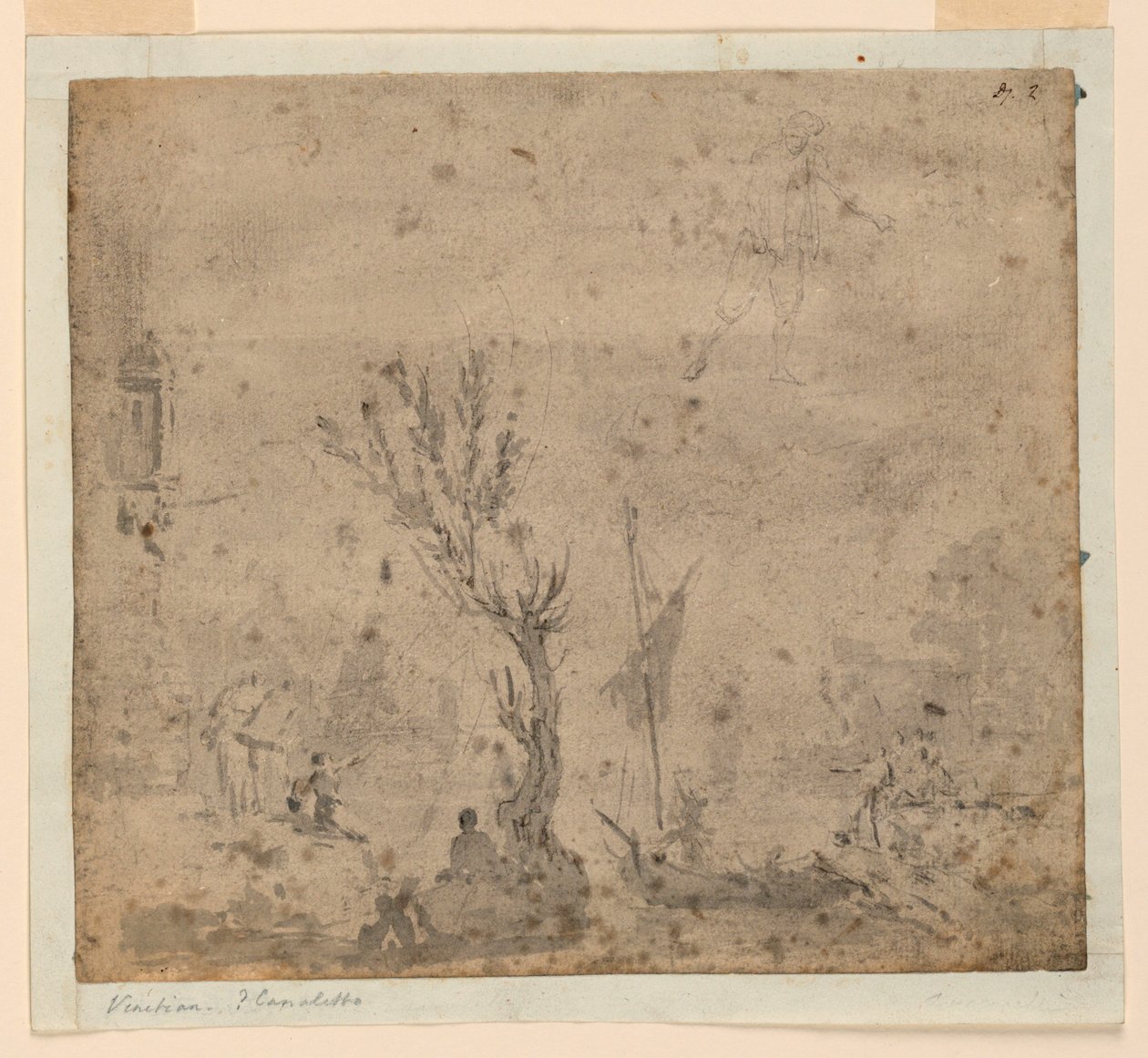 Scena portowa autorstwa Unknown artist