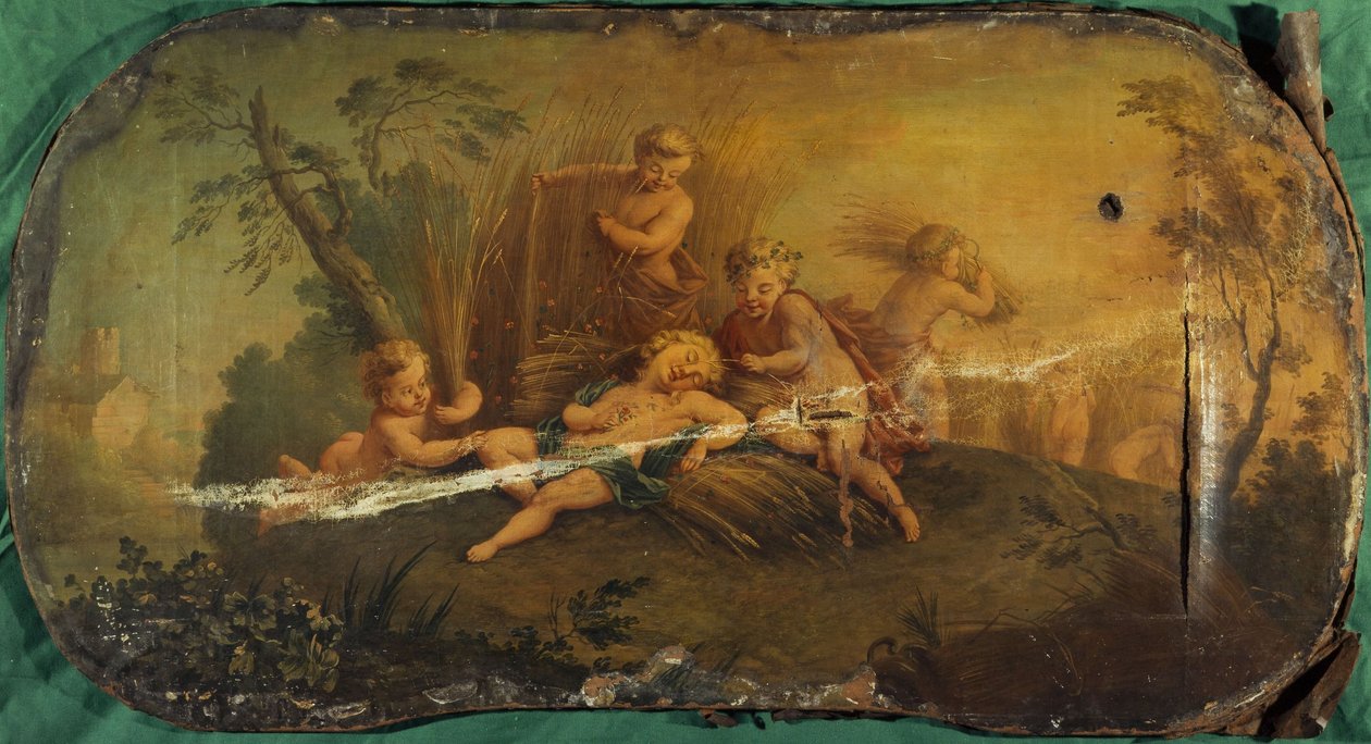 Żniwa dzieci lub lato, między 1701 a 1800 r. (olej na płótnie) autorstwa Unknown artist