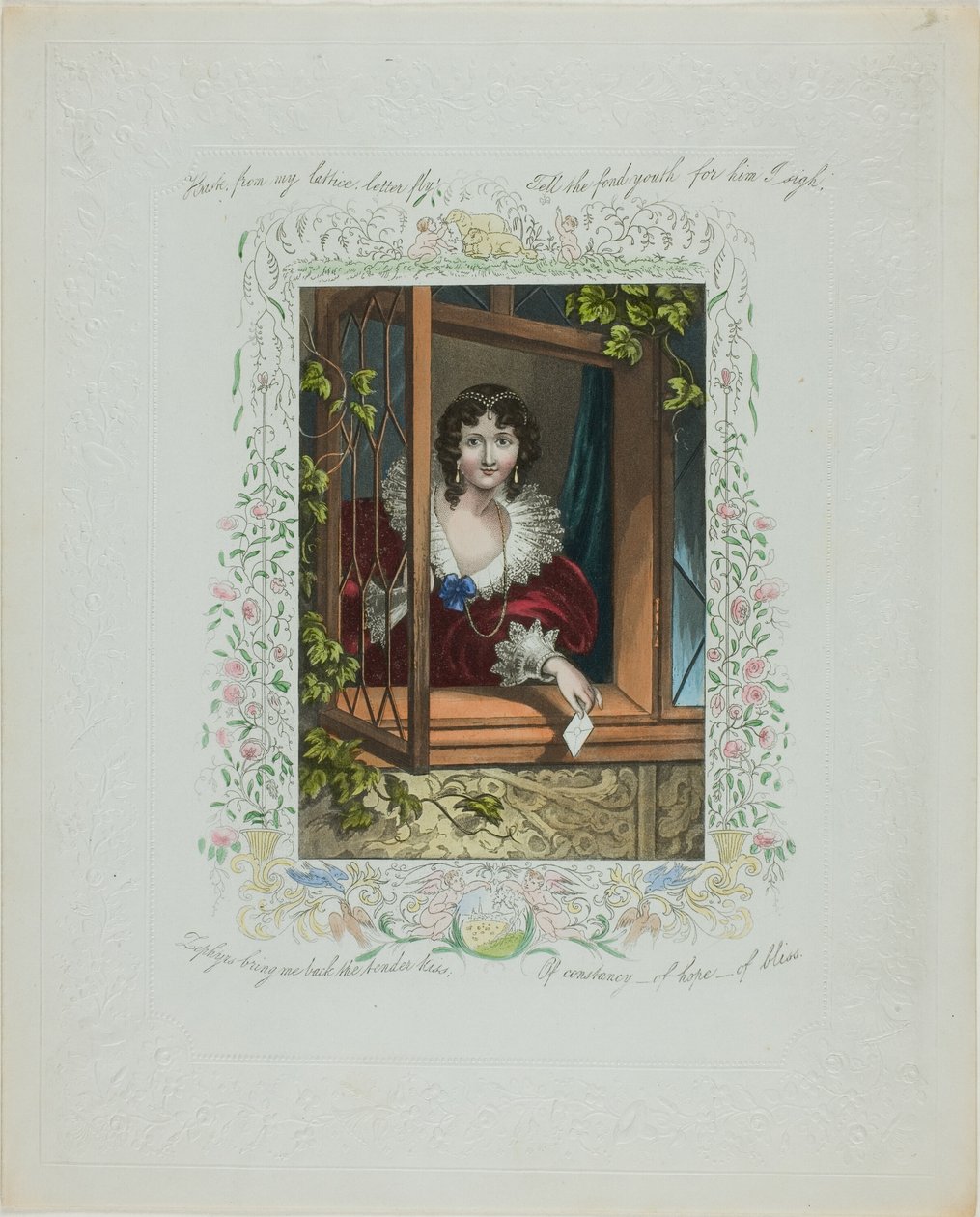 Pośpiesz się z mojej kraty, list leci (walentynka) autorstwa Unknown artist