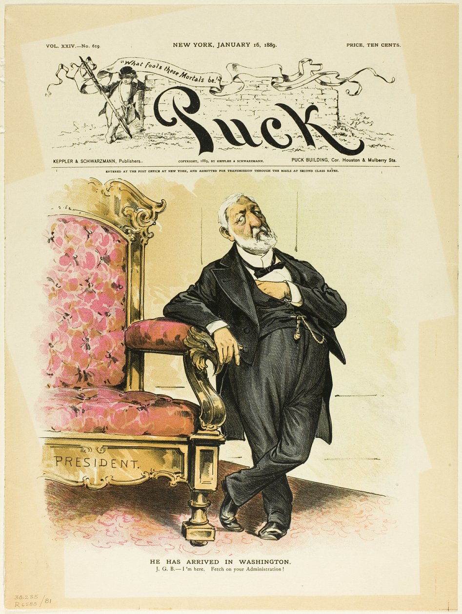 Przybył do Waszyngtonu, z Pucka autorstwa Unknown artist