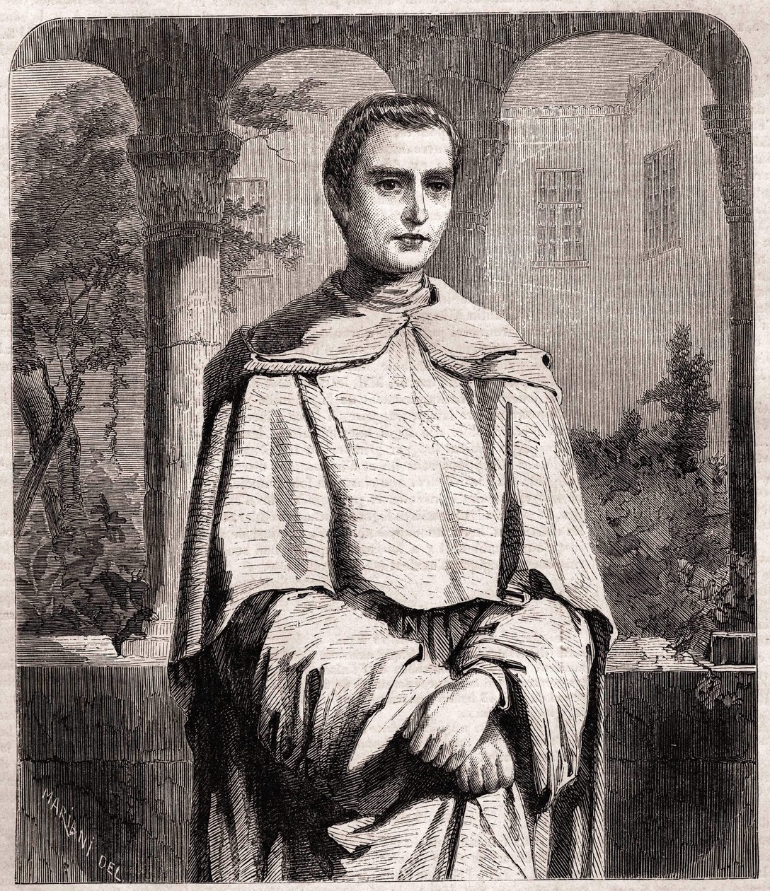 Henri Lacordaire. Francuski ksiądz i dominikanin 1802-1861. autorstwa Unknown artist