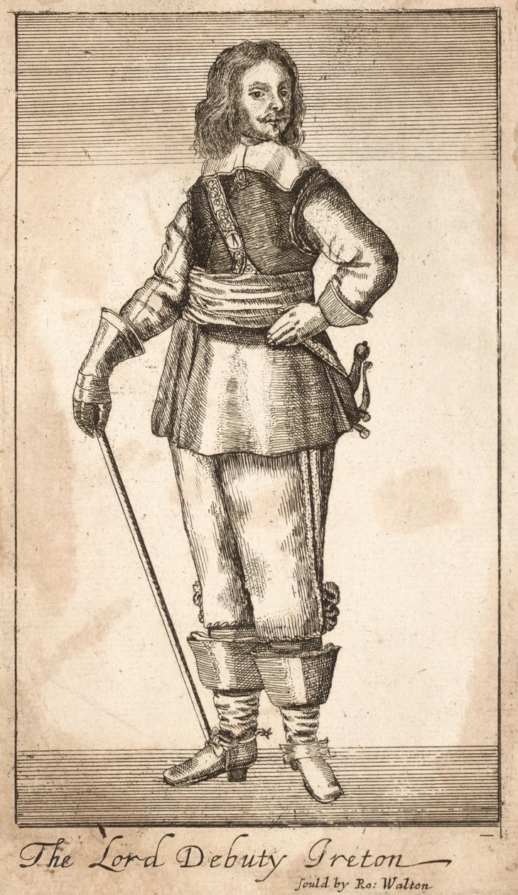 Henry Ireton, Lord zastępca Irlandii (grawerowanie) autorstwa Unknown artist