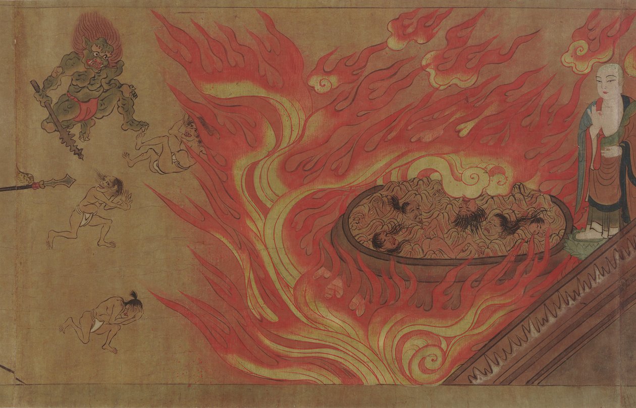 Historia świątyni o nazwie Yatadera autorstwa Unknown artist