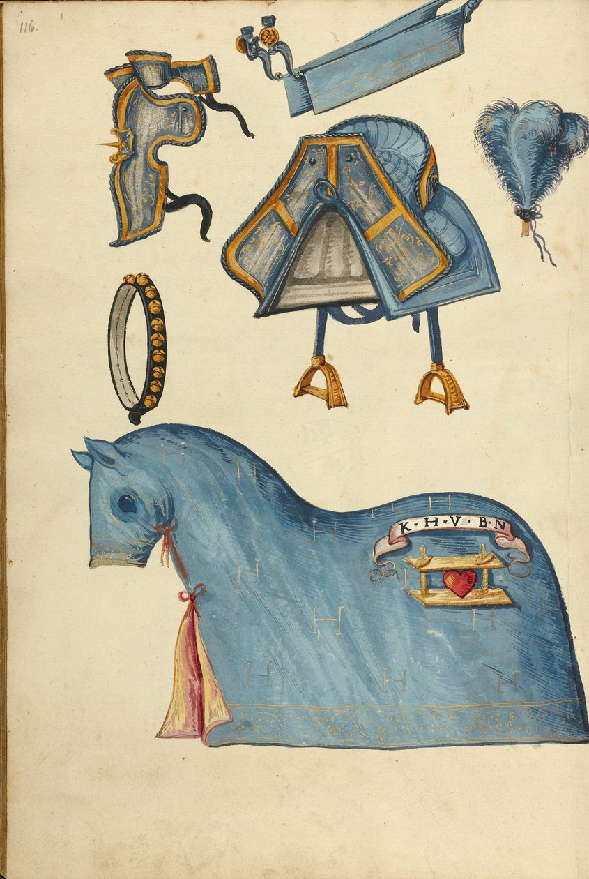 Zbroja końska autorstwa Unknown artist