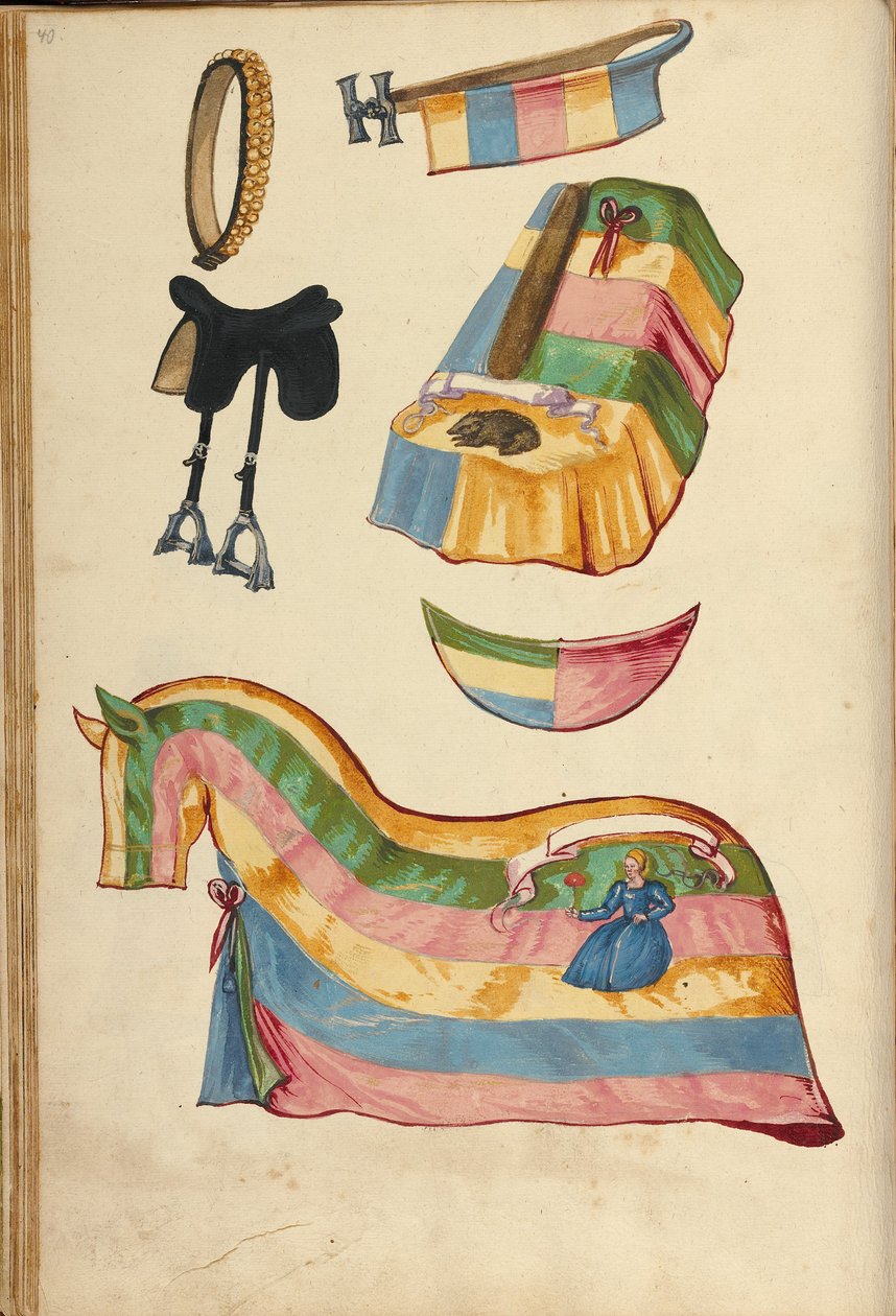Zbroja końska autorstwa Unknown artist