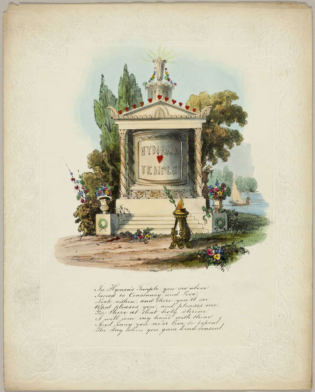 Świątynia Hymena (walentynka) autorstwa Unknown artist