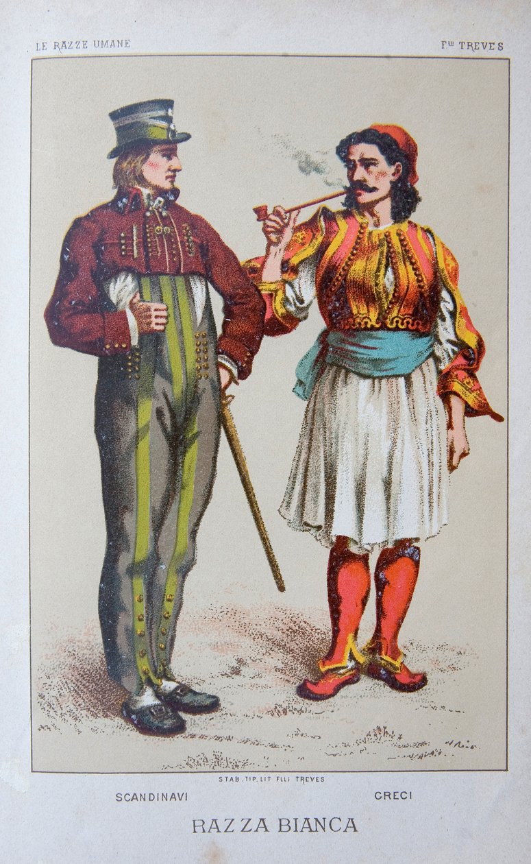 Ilustracja z „Rasy ludzkiej” Louisa Figuier autorstwa Unknown artist