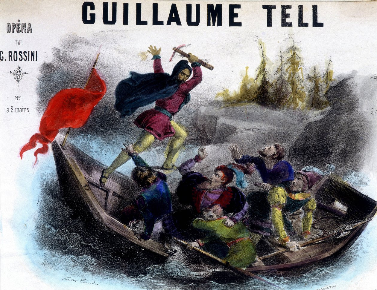 Ilustracja partytury „” Guillaume Tell” autorstwa Unknown artist