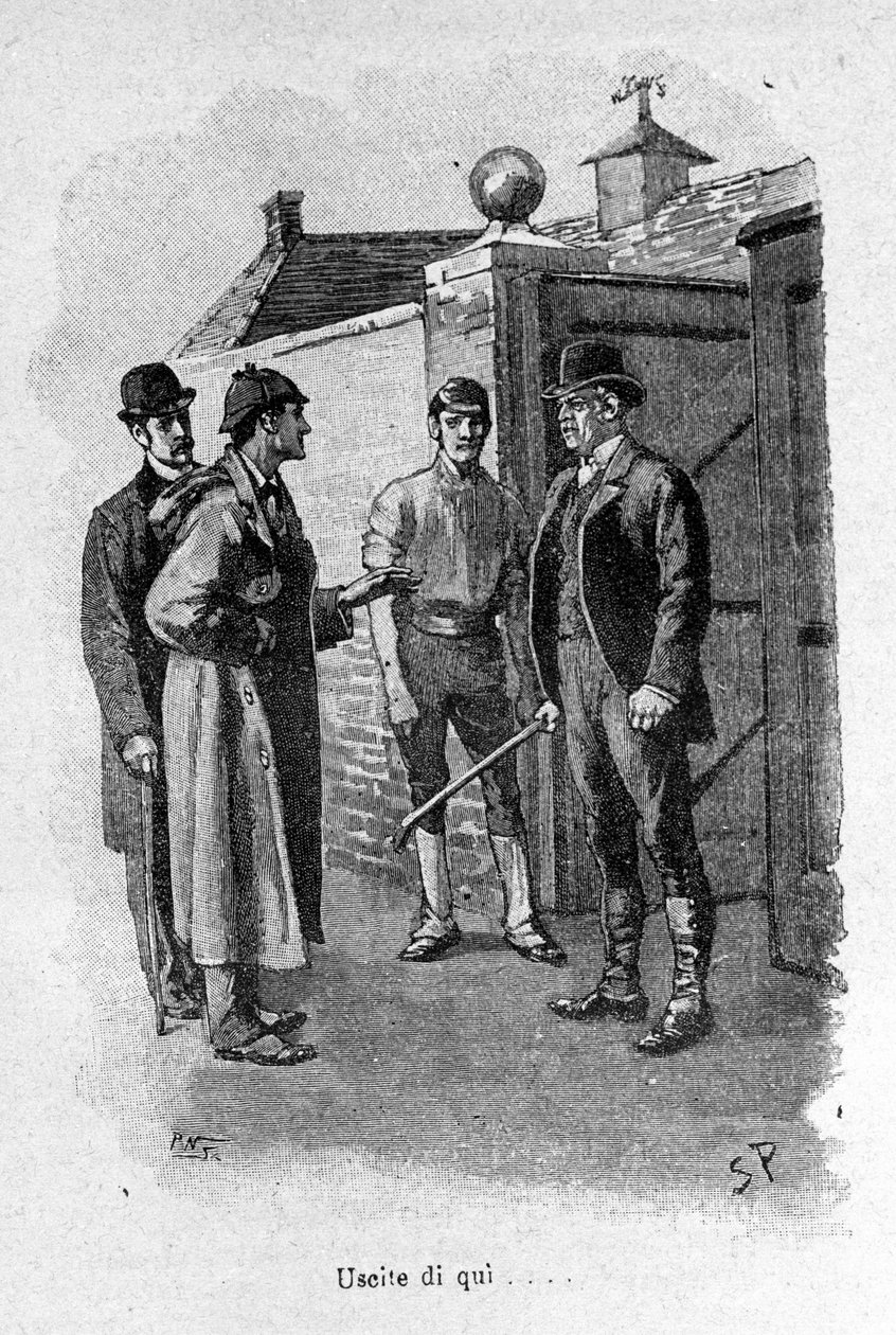 Ilustracja książki Sherlock Holmes. Koniec XIX wieku. autorstwa Unknown artist