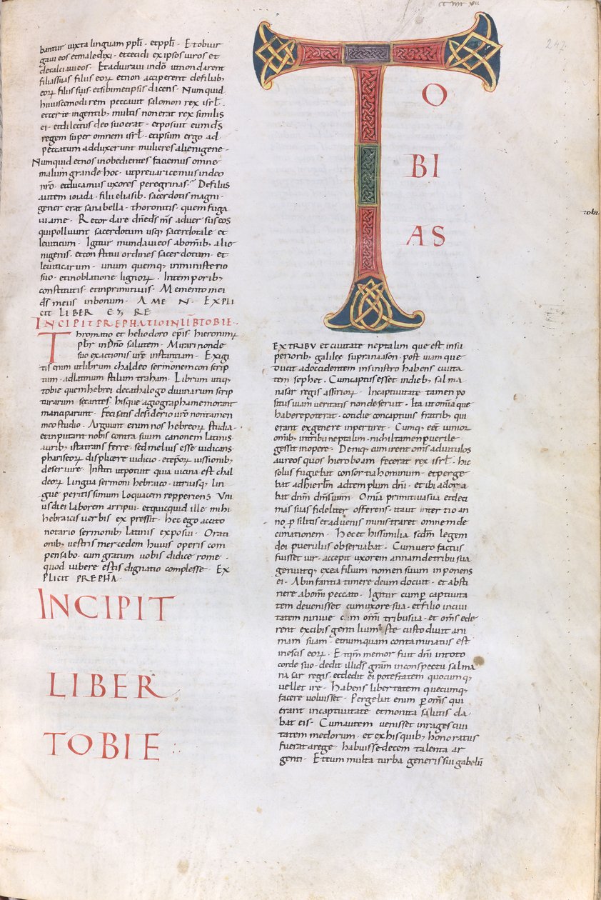 Incipit Księgi Tobiasza autorstwa Unknown artist