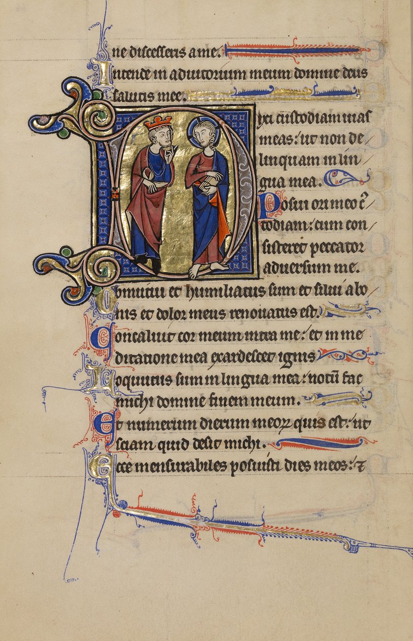 Inicjał D: Dawid i Chrystus autorstwa Unknown artist