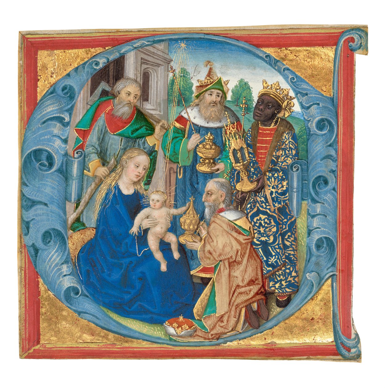 Początek E: Pokłon Trzech Króli autorstwa Unknown artist