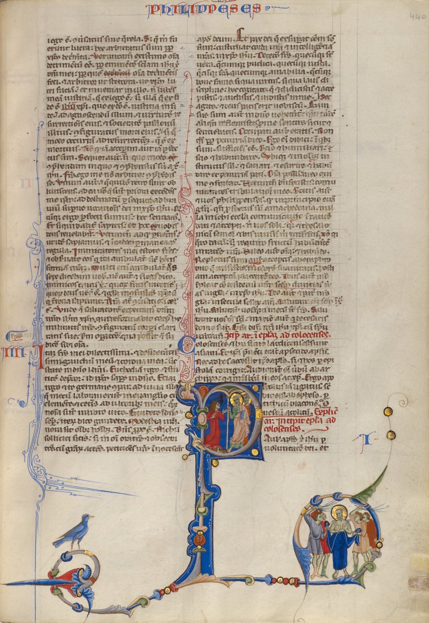 Initial P: Paul egzorcyzmujący demony z kobiety autorstwa Unknown artist