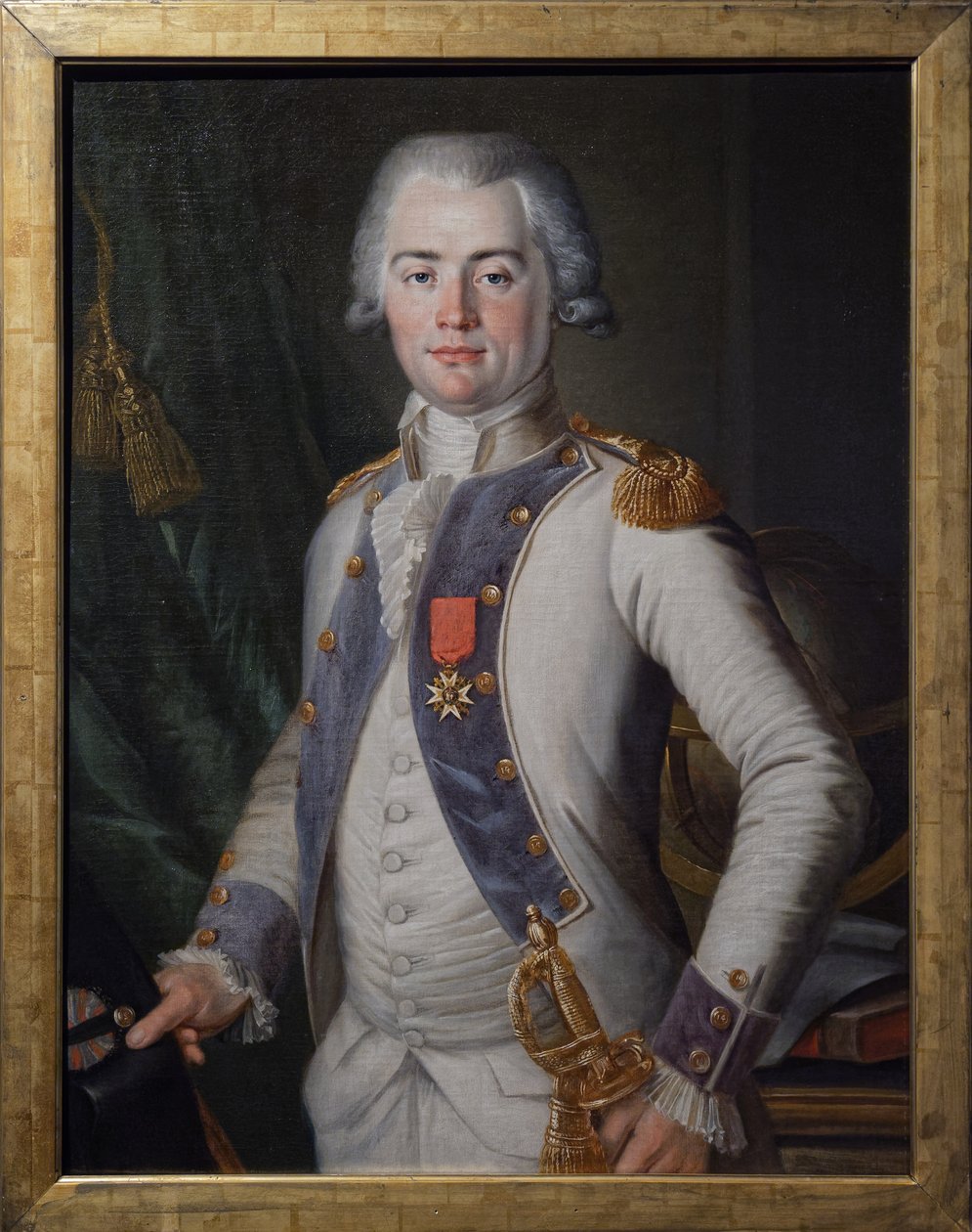 Jean Louis de Lostanges, kapitan piechoty, ok. 1789-91 (olej na płótnie) autorstwa Unknown artist