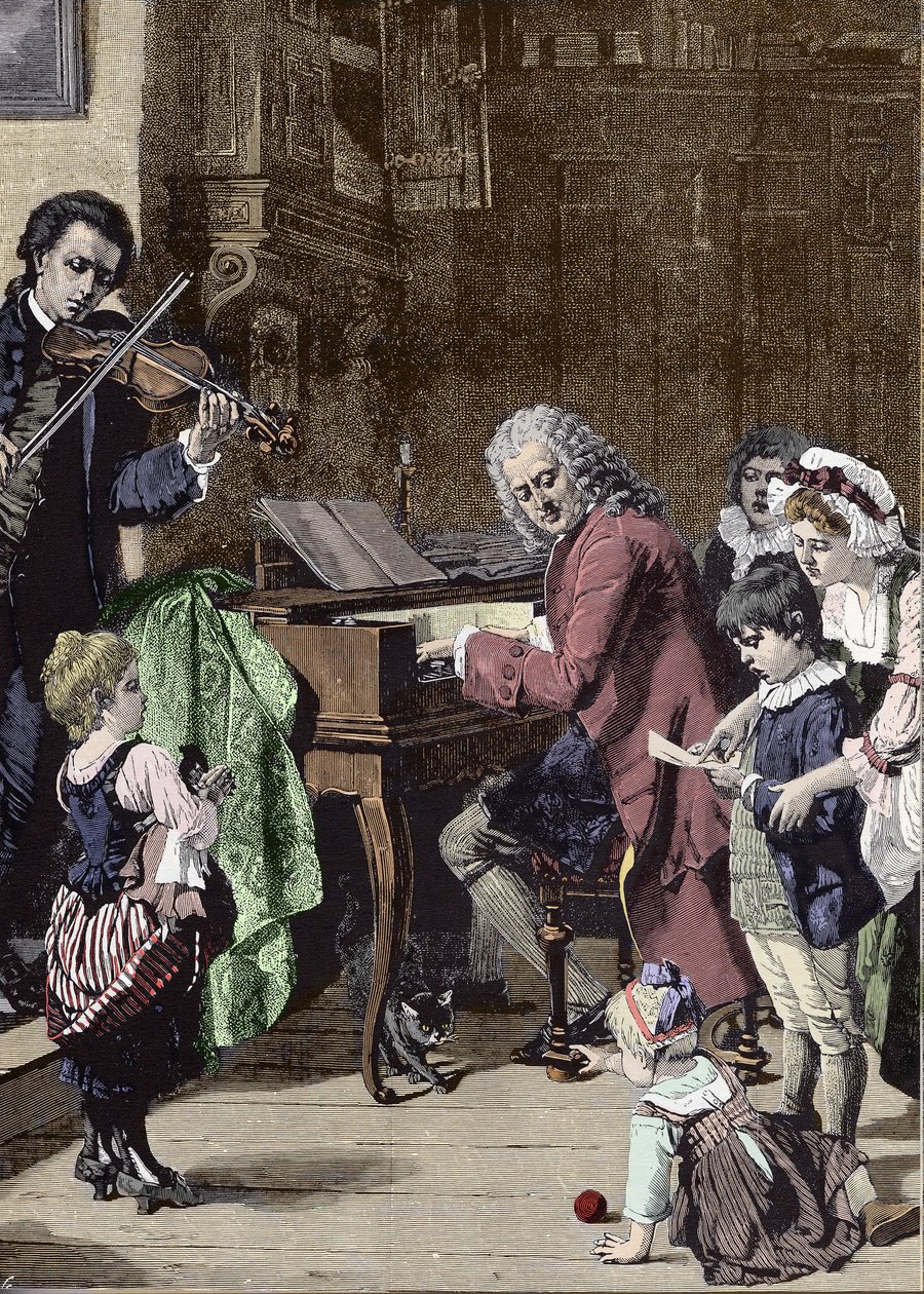 Jean Sebastien Bach (Johann Sebastian Bach autorstwa Unknown artist