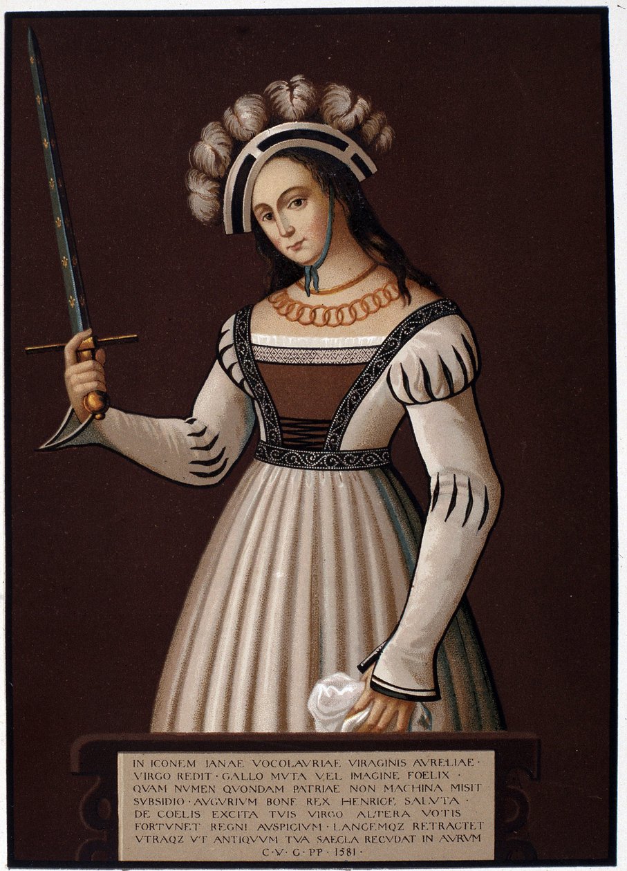 Jeanne la Maid, z mieczem - w „Janna d