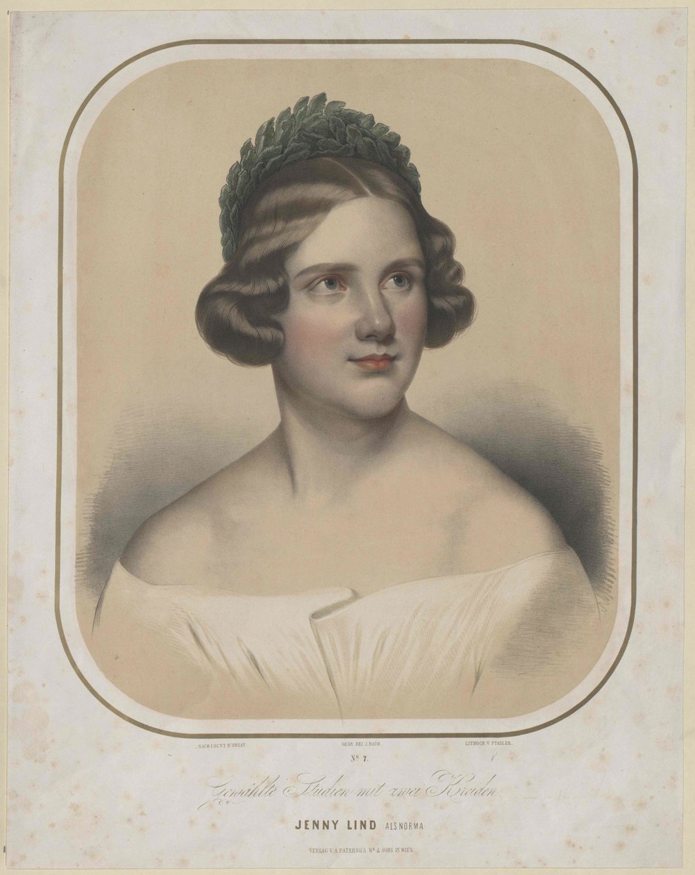 Jenny Lind (druk) autorstwa Unknown artist