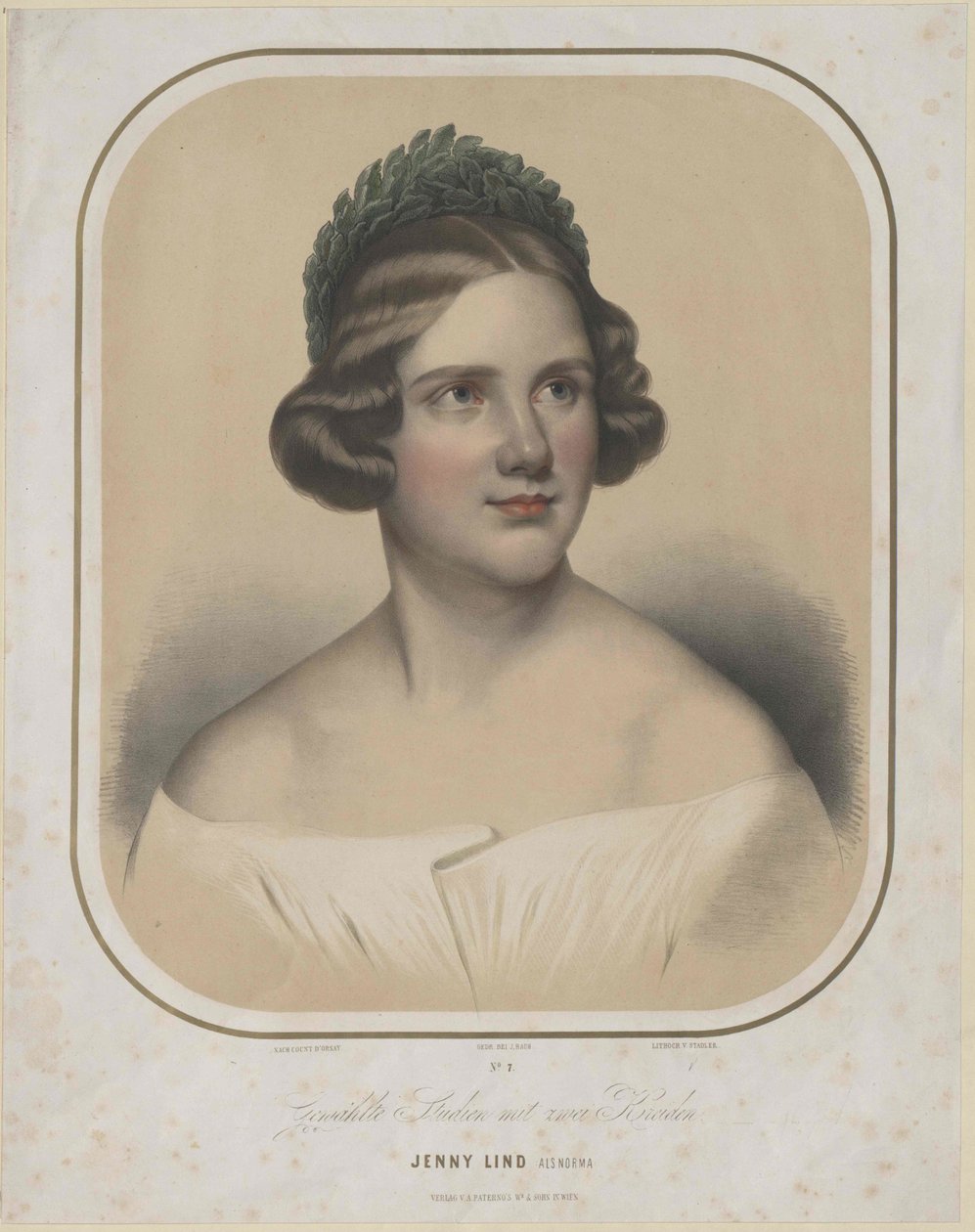 Jenny Lind (druk) autorstwa Unknown artist