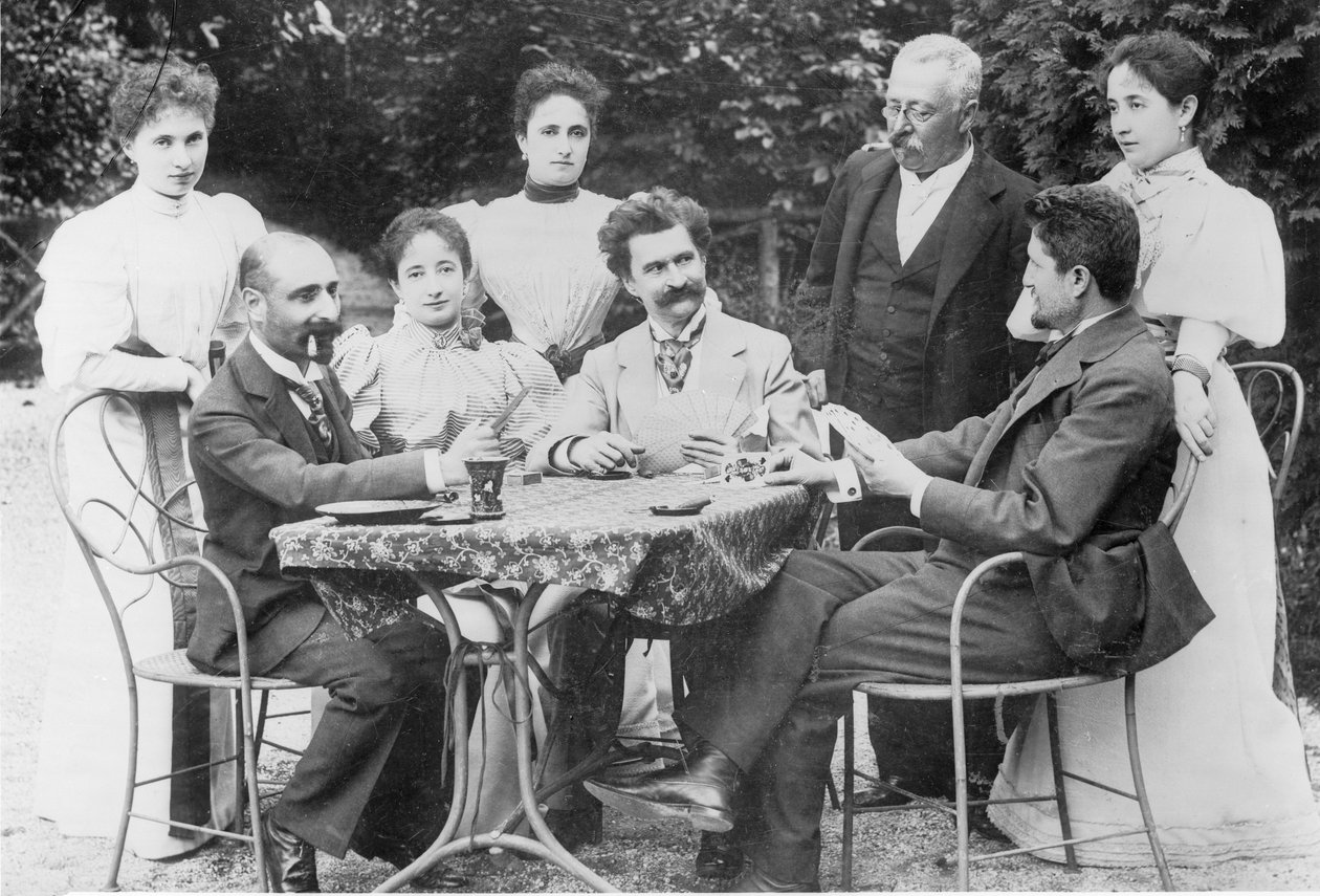 Johann Strauss w kręgach towarzyszy w Ischl autorstwa Unknown artist