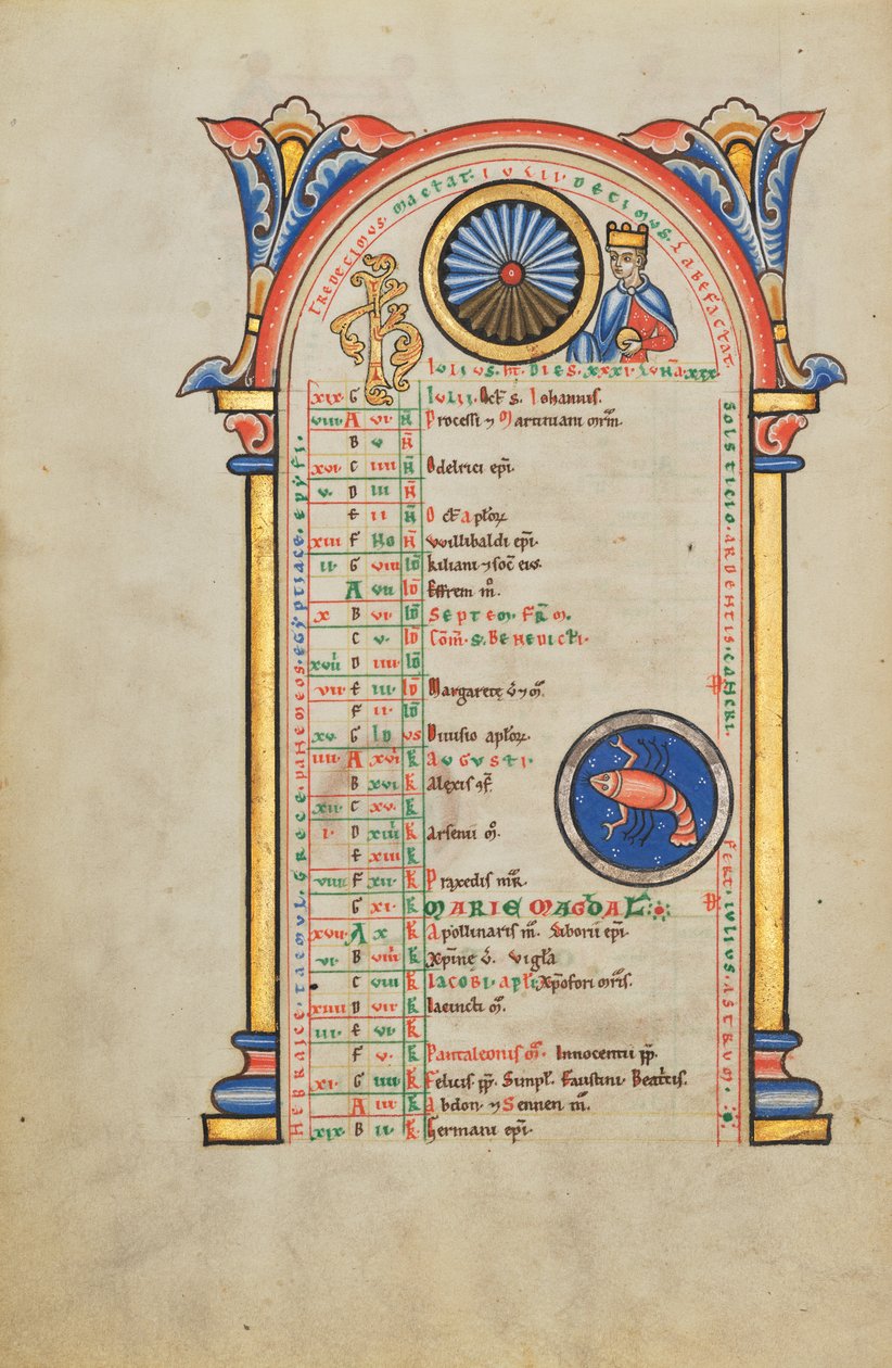 Juliusz Cezar; znak zodiaku Rak autorstwa Unknown artist