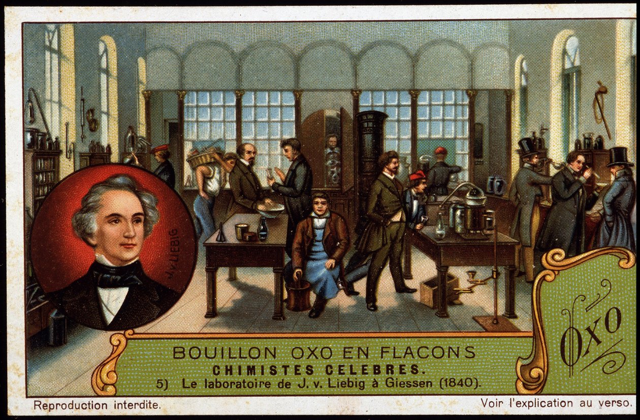 Laboratorium Justusa von Liebiga w Giessen (1840) autorstwa Unknown artist