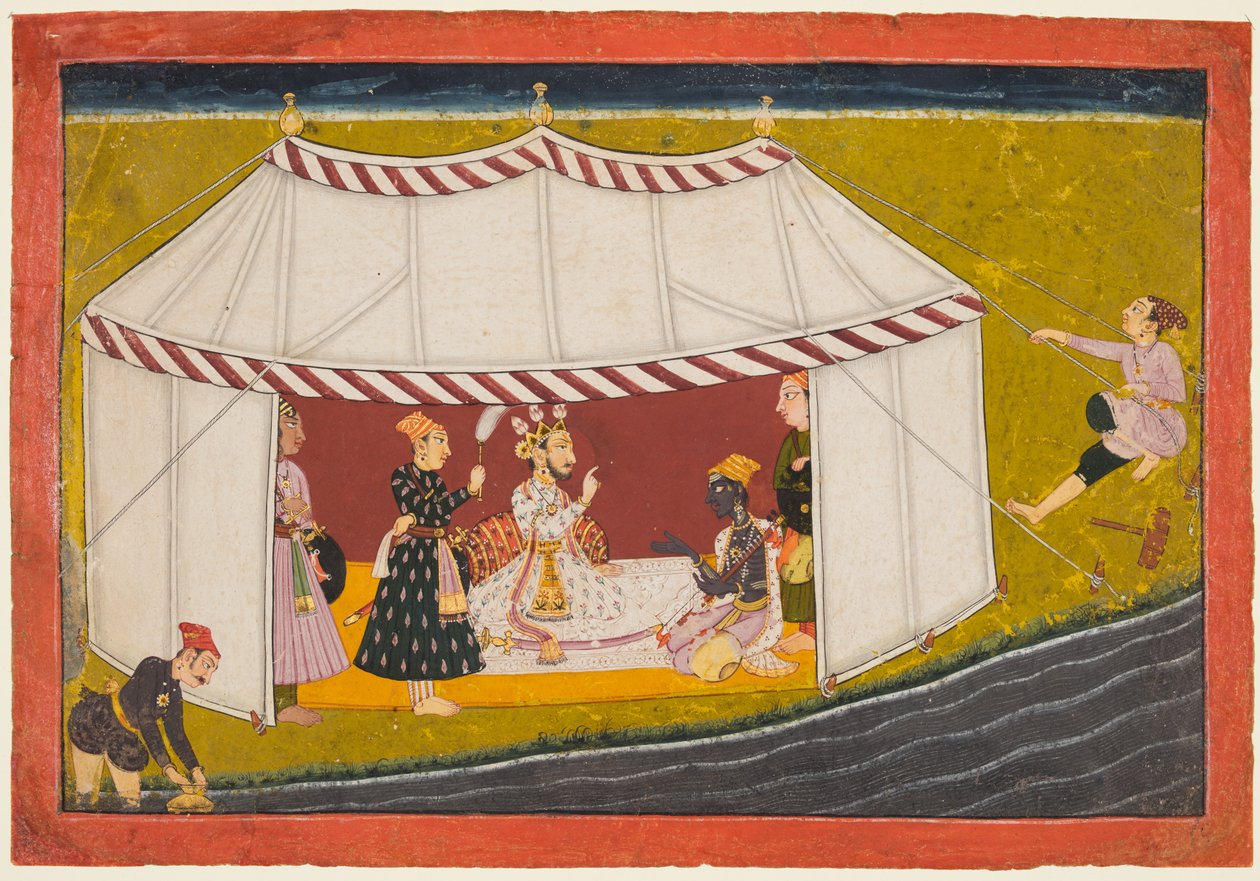 Król Bikramaditya przywołuje Madhavę od Madhavanala Kamakandala autorstwa Unknown artist
