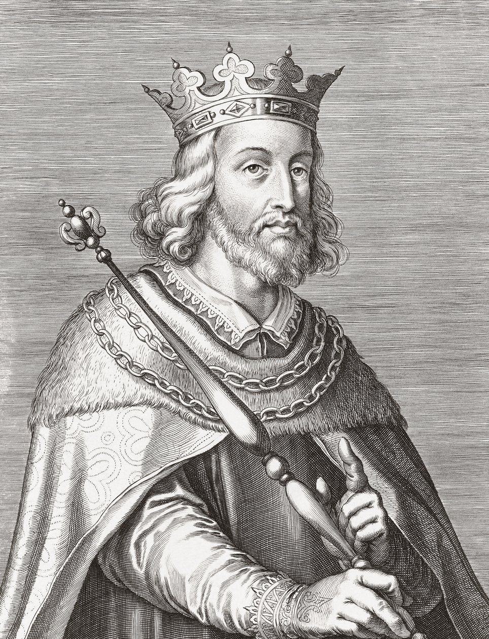 Król Ferdynand I Portugalii. Portret. autorstwa Unknown artist