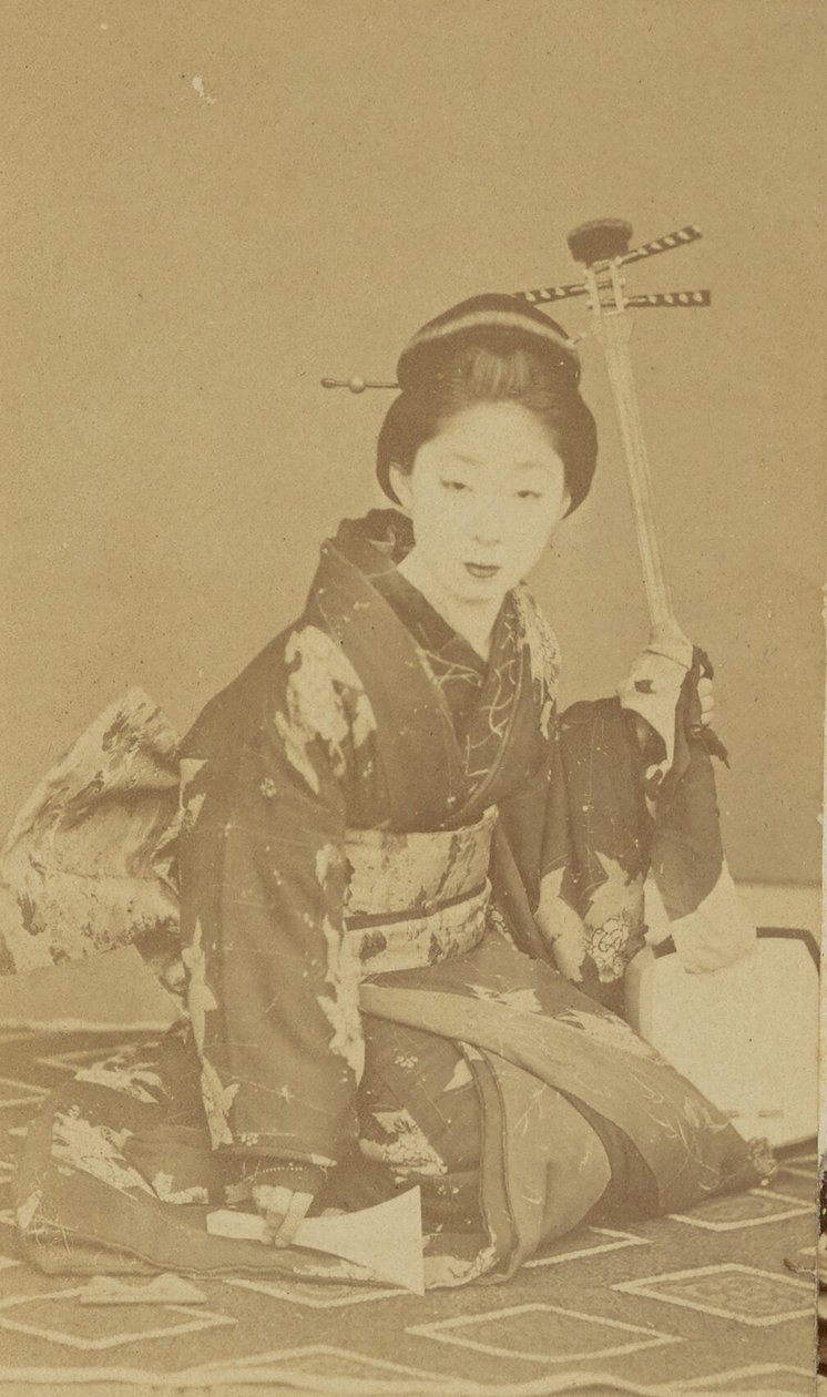 [Klęcząca Japonka] autorstwa Unknown artist
