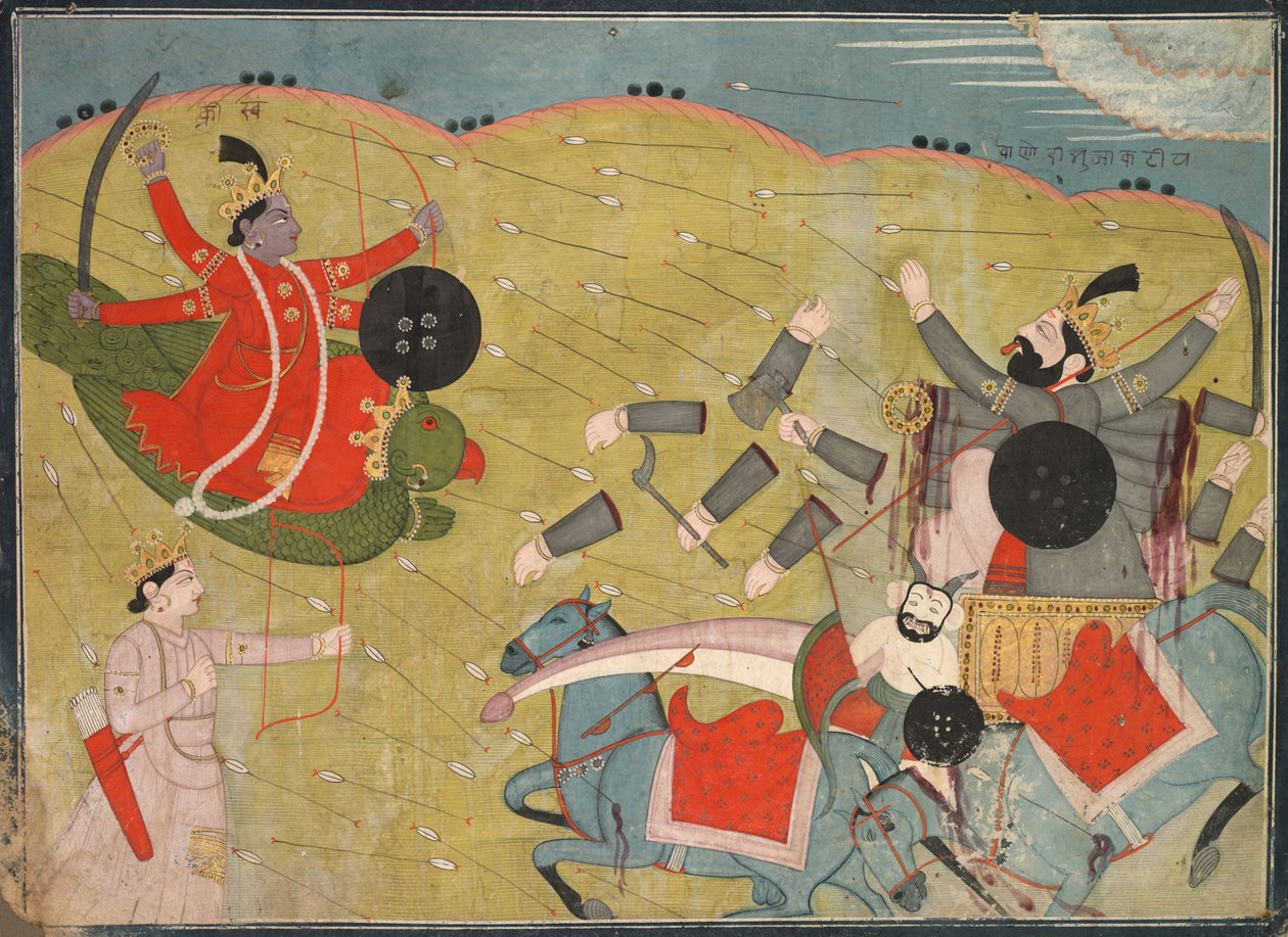 Krishna VenkUlishing Vanasura: Skina z sekcji Aniruddha Usha aa Krishna Leela autorstwa Unknown artist