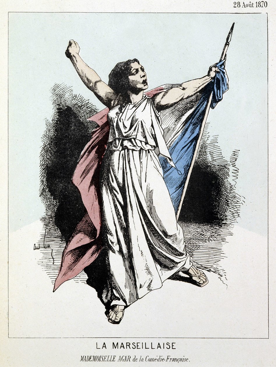 Marsylianka: Miss Agar francuskiej komedii autorstwa Unknown artist