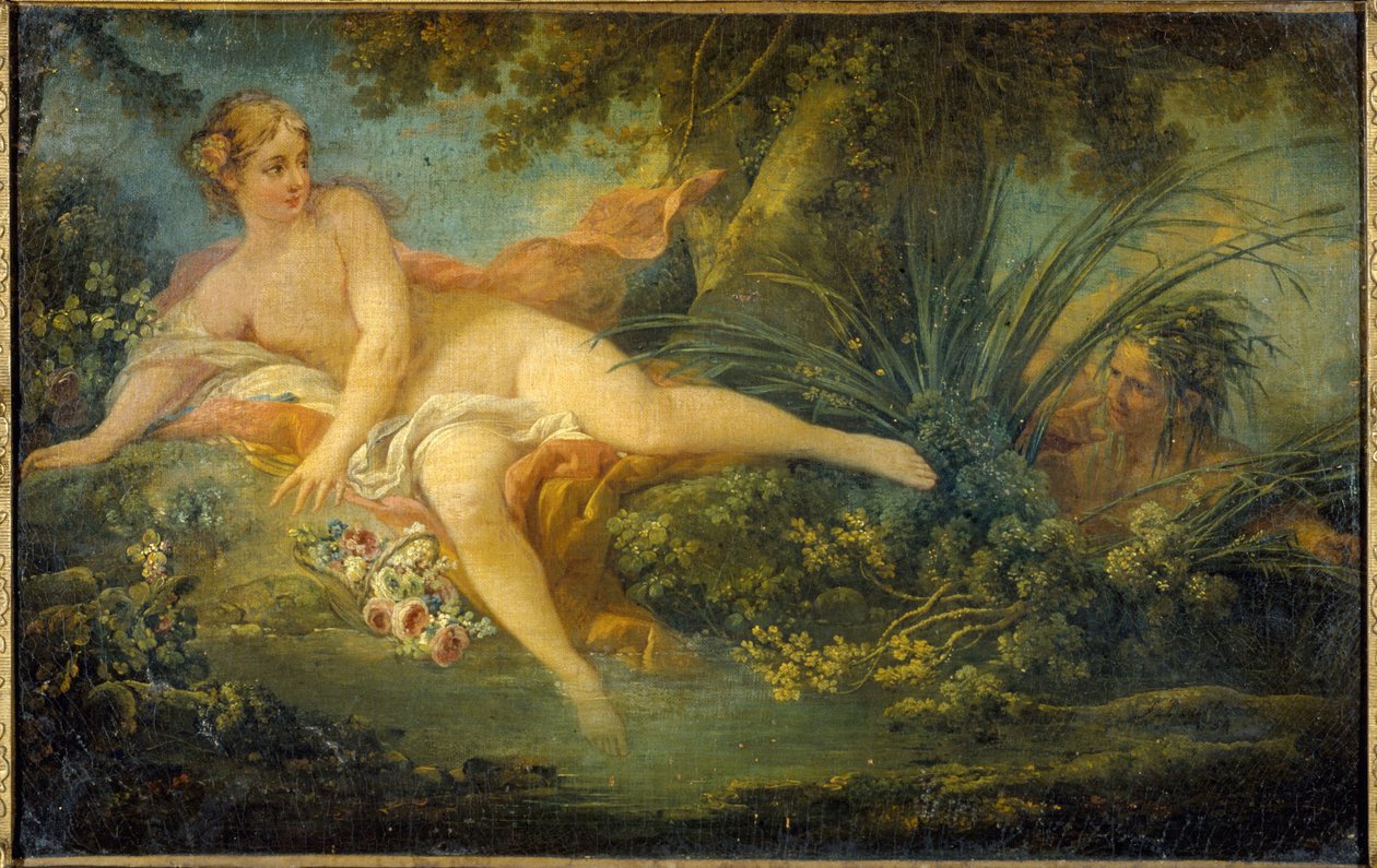 Niespodzianka La Nymphe, za Boucher autorstwa Unknown artist