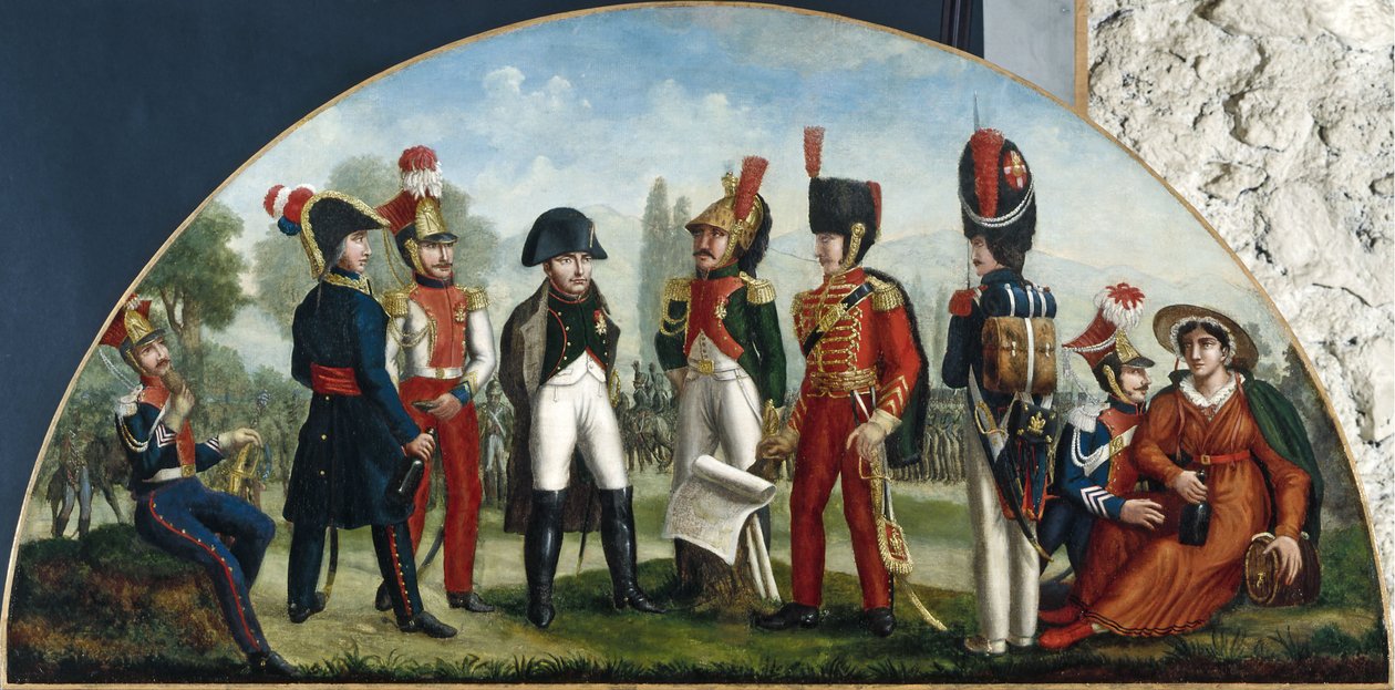Przebudzenie Austerlitz. Znak handlarza winem, między 1800 a 1815 r. (znak) autorstwa Unknown artist