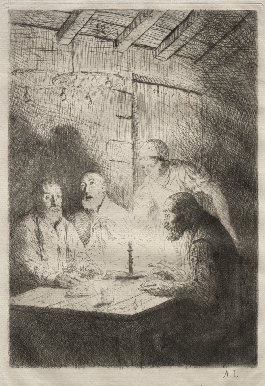 Kolacja w nieszczęściu autorstwa Unknown artist