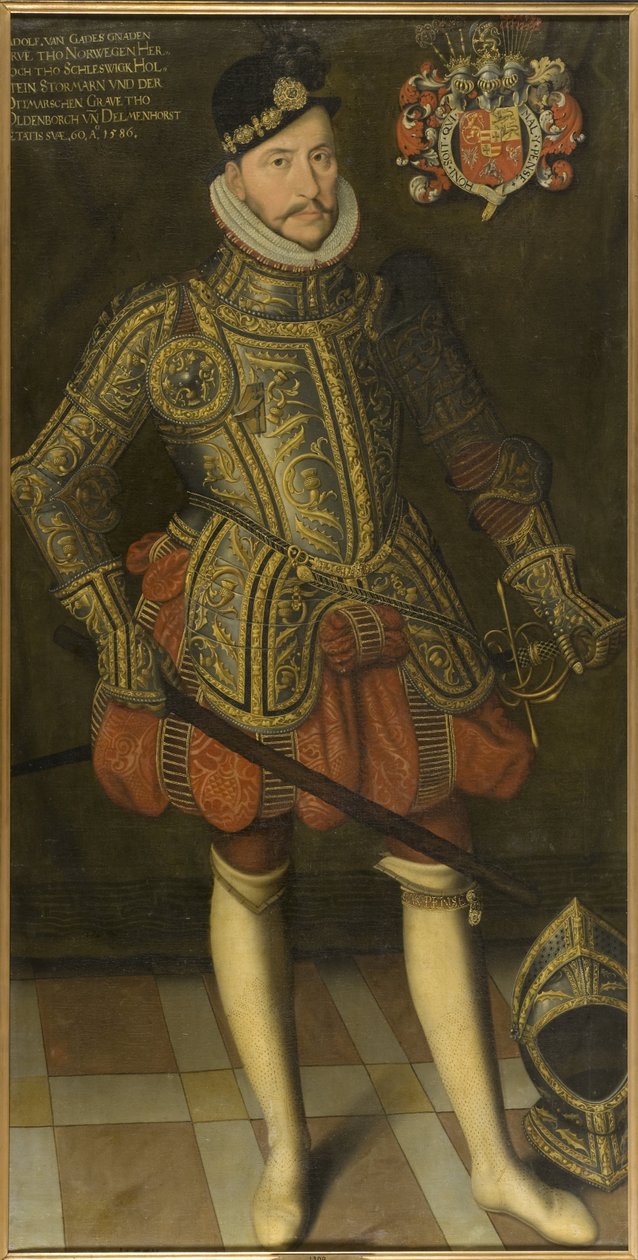 Le duc Adolphe de Holstein Gottorp - Portret księcia Adolfa Holstein-Gottorp (1526-1586), Anonymous . olej na płótnie autorstwa Unknown artist