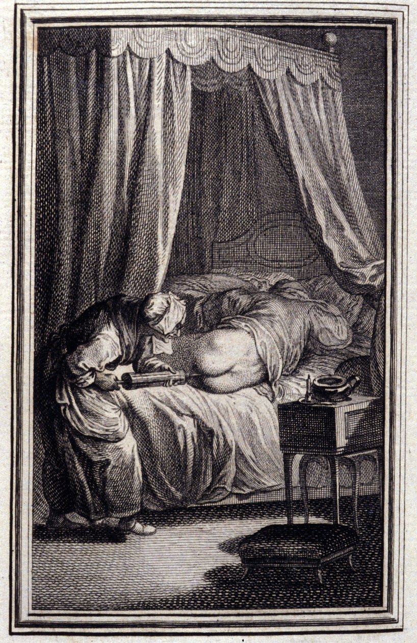 Lekarstwo - w „Opowieściach i opowiadaniach wierszem”” Jean La Fontaine. 1762. autorstwa Unknown artist
