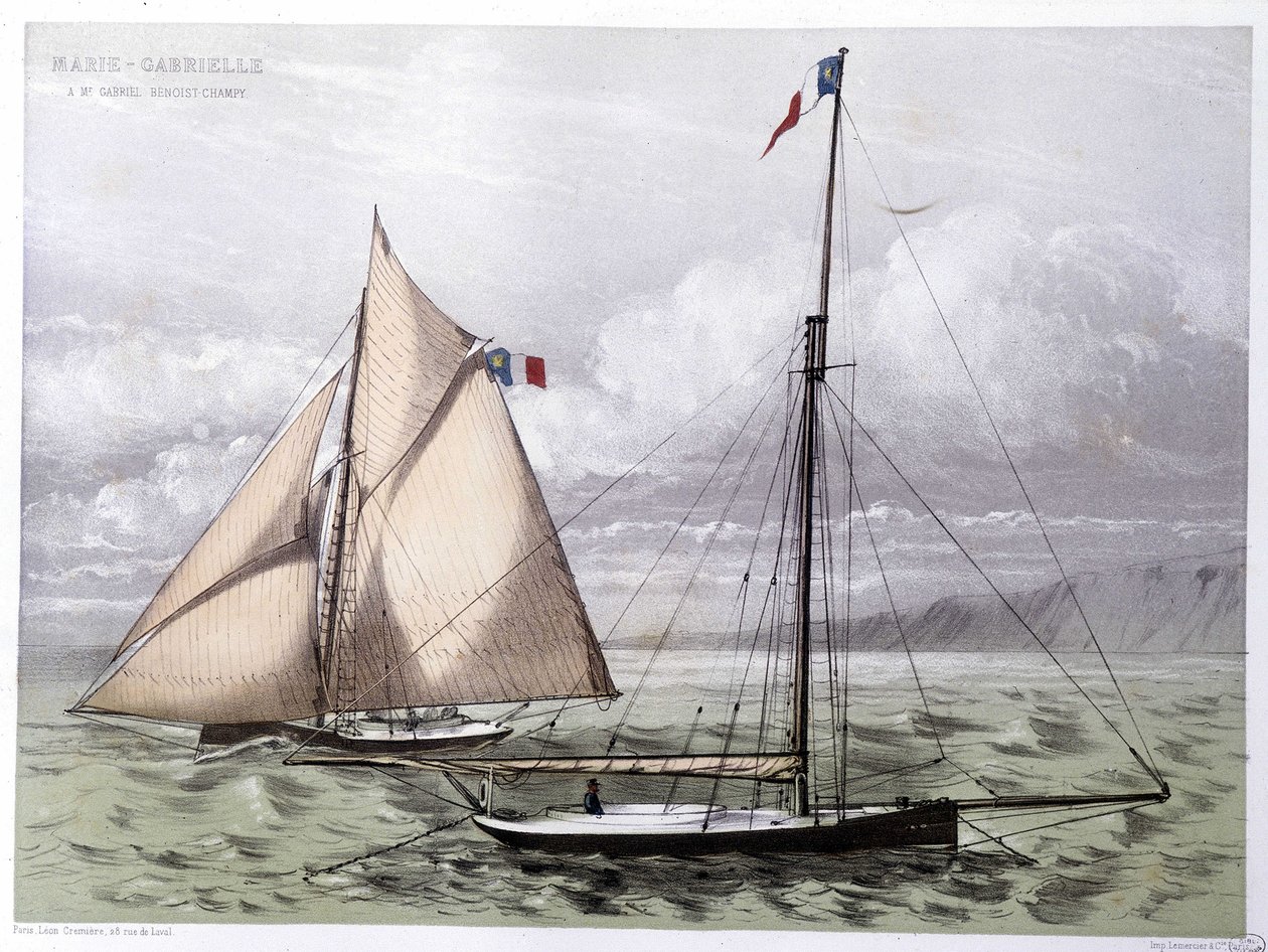 Jacht Marie Gabrielle - w „Le Centaure”” autorstwa Unknown artist