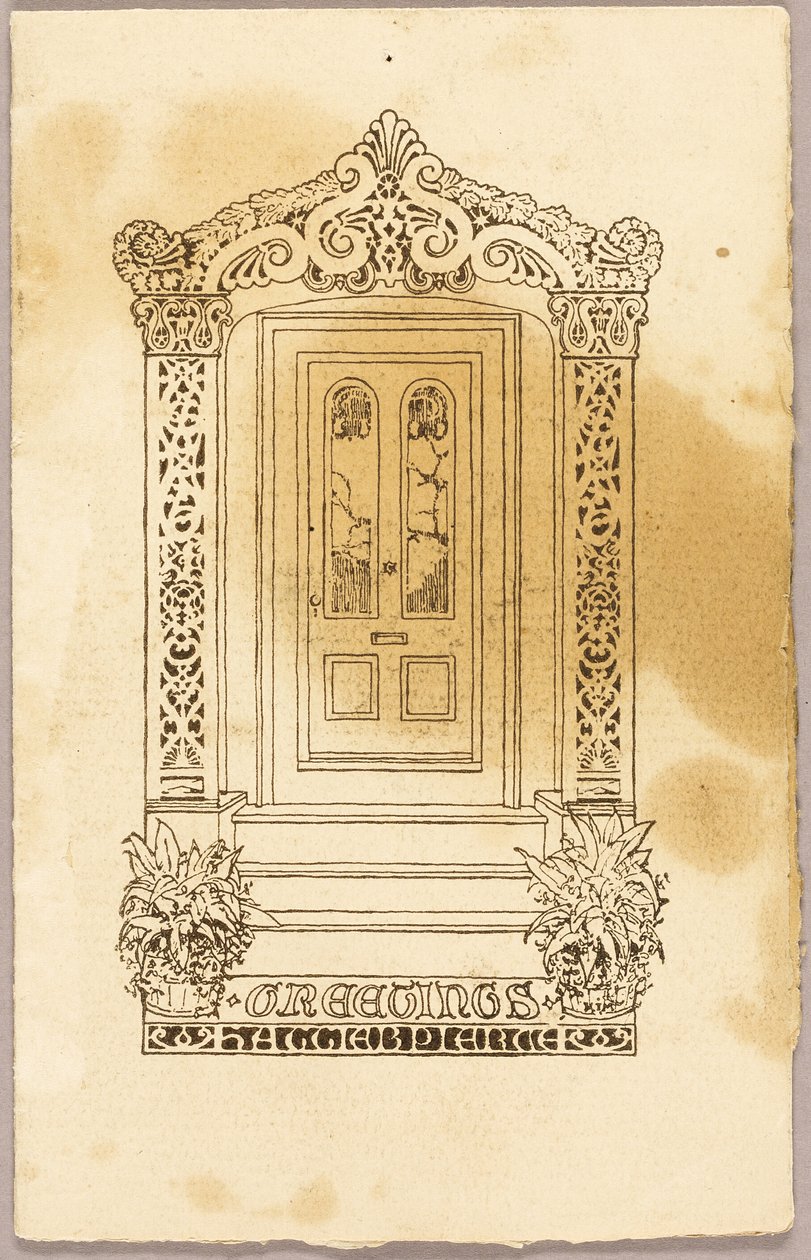 Druk typograficzny (jako dodatek do Doorframe, 2008.554) autorstwa Unknown artist