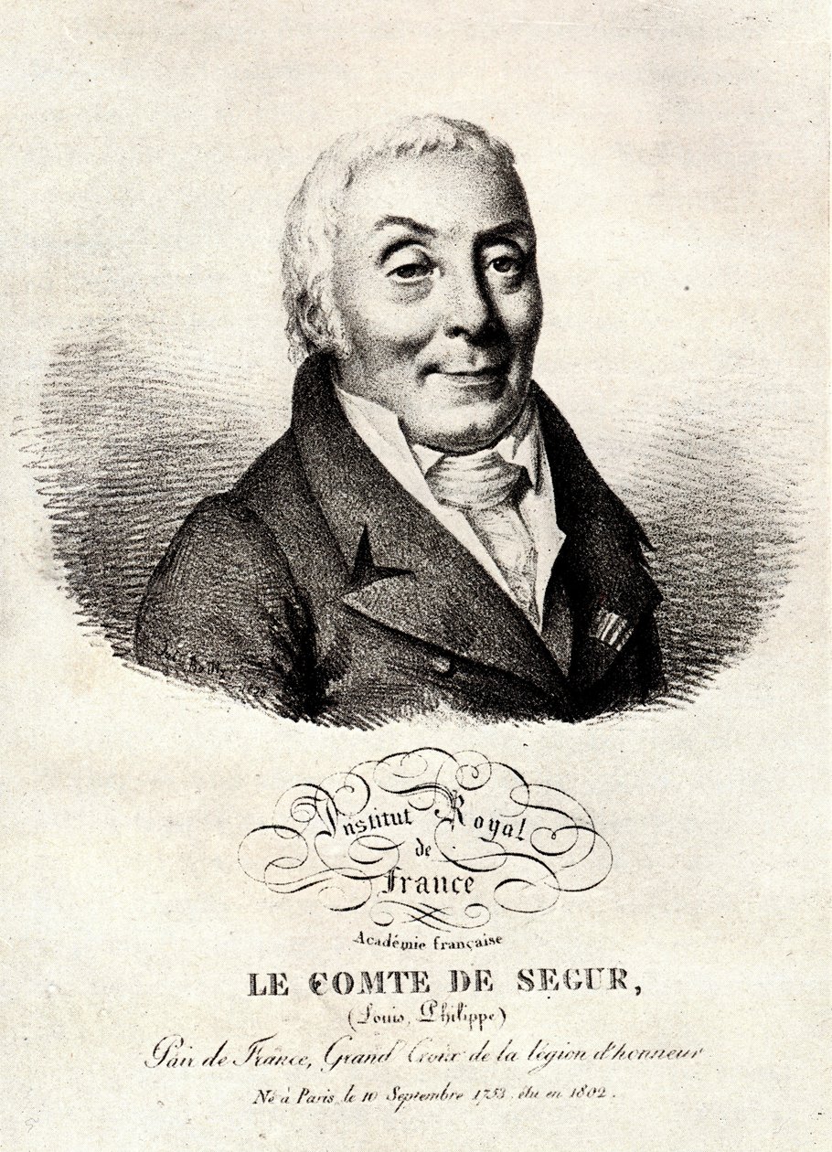 Ludwik Filip (Ludwik Filip) hrabia Segur, wielki mistrz ceremonii Pierwszego Cesarstwa, historyk i senator (1753-1830)- autorstwa Unknown artist
