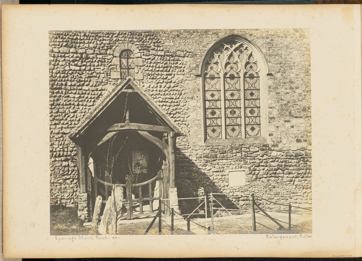Ganek kościoła w Lyminge. autorstwa Unknown artist