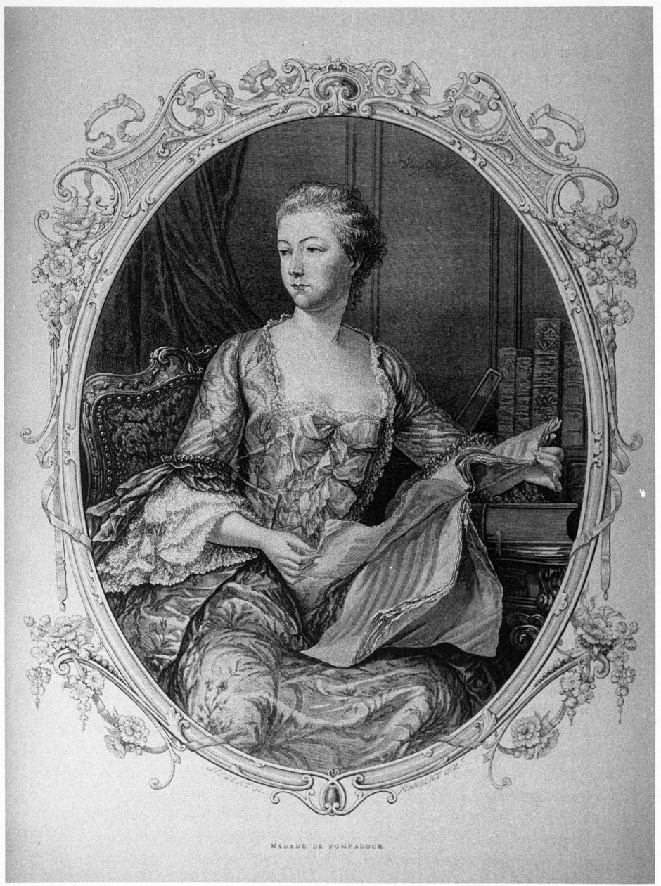 Madame de Pompadour, Jeanne Antoinette Poisson (1721-1764) (markiza de Pompadour) ulubiona przez Ludwika XV - Musee Carnavalet. autorstwa Unknown artist