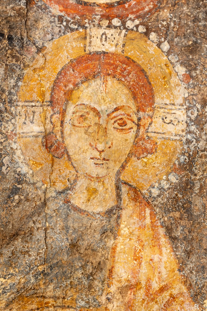 Madonna z Dzieciątkiem między archaniołami, szczegół Dzieciątka autorstwa Unknown artist