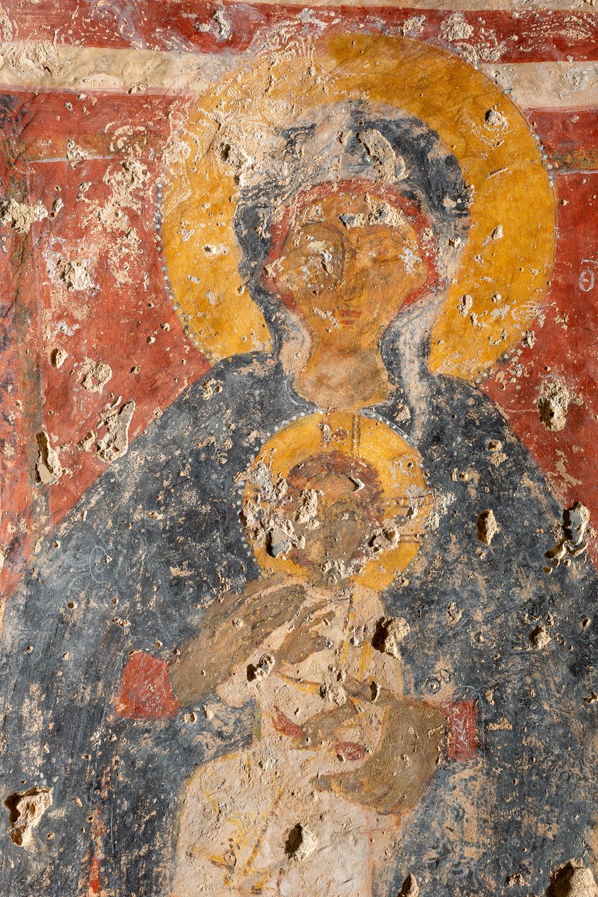 Madonna z Dzieciątkiem między archaniołami Michałem i Gabrielem autorstwa Unknown artist